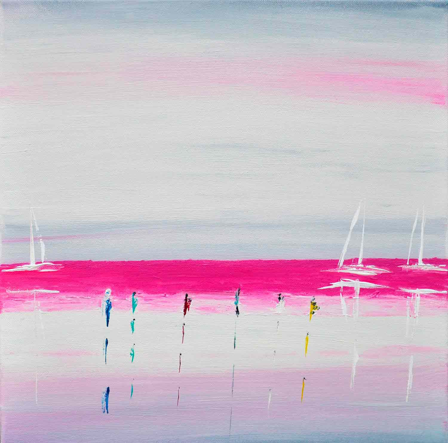 Bridg', Une belle journée d'été, painting - Artalistic online contemporary art buying and selling gallery