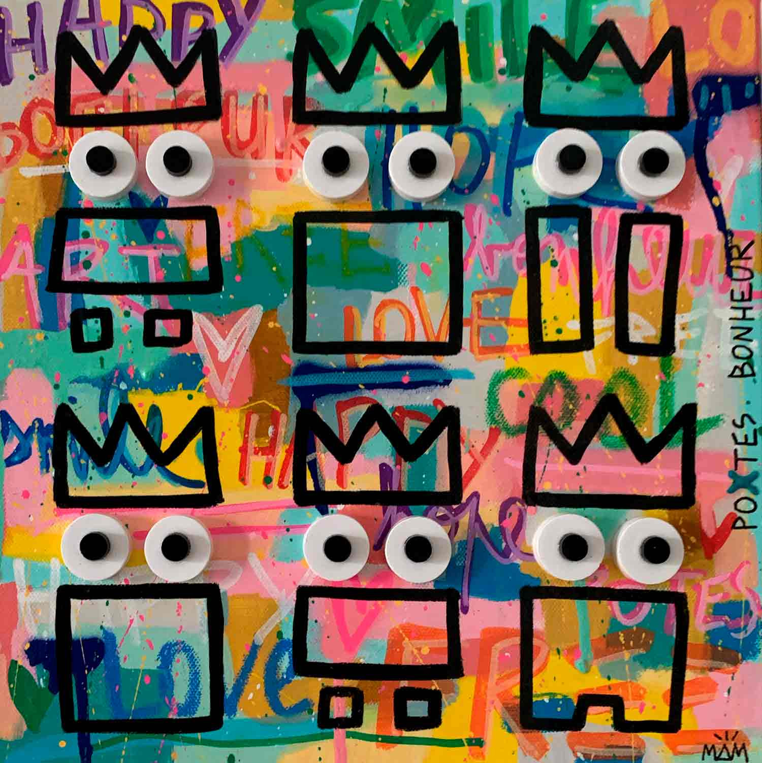 Mam, Potes bonheur, painting - Artalistic online contemporary art buying and selling gallery