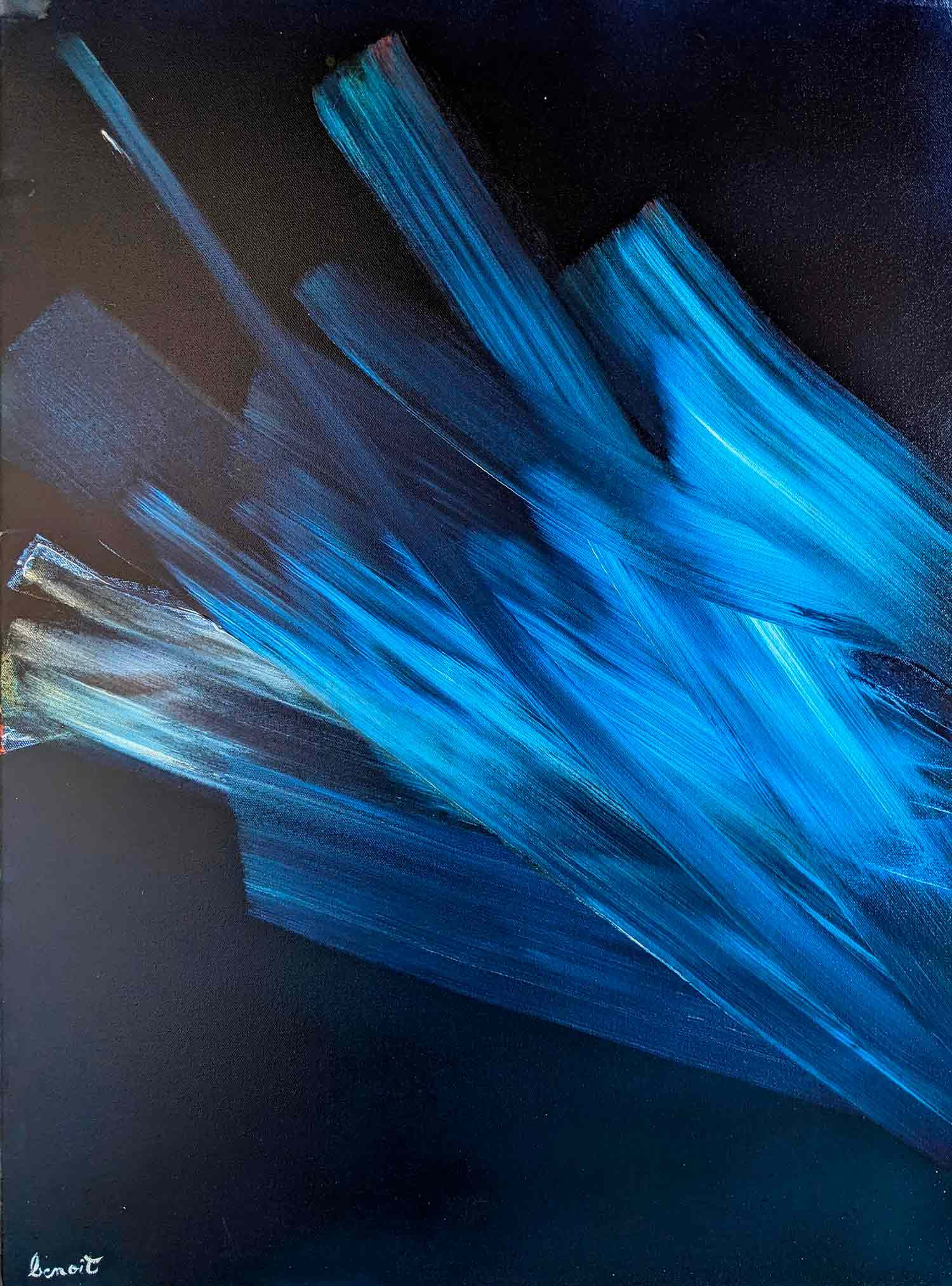Benoît Guérin, Le fumeur de Gitanes, painting - Artalistic online contemporary art buying and selling gallery