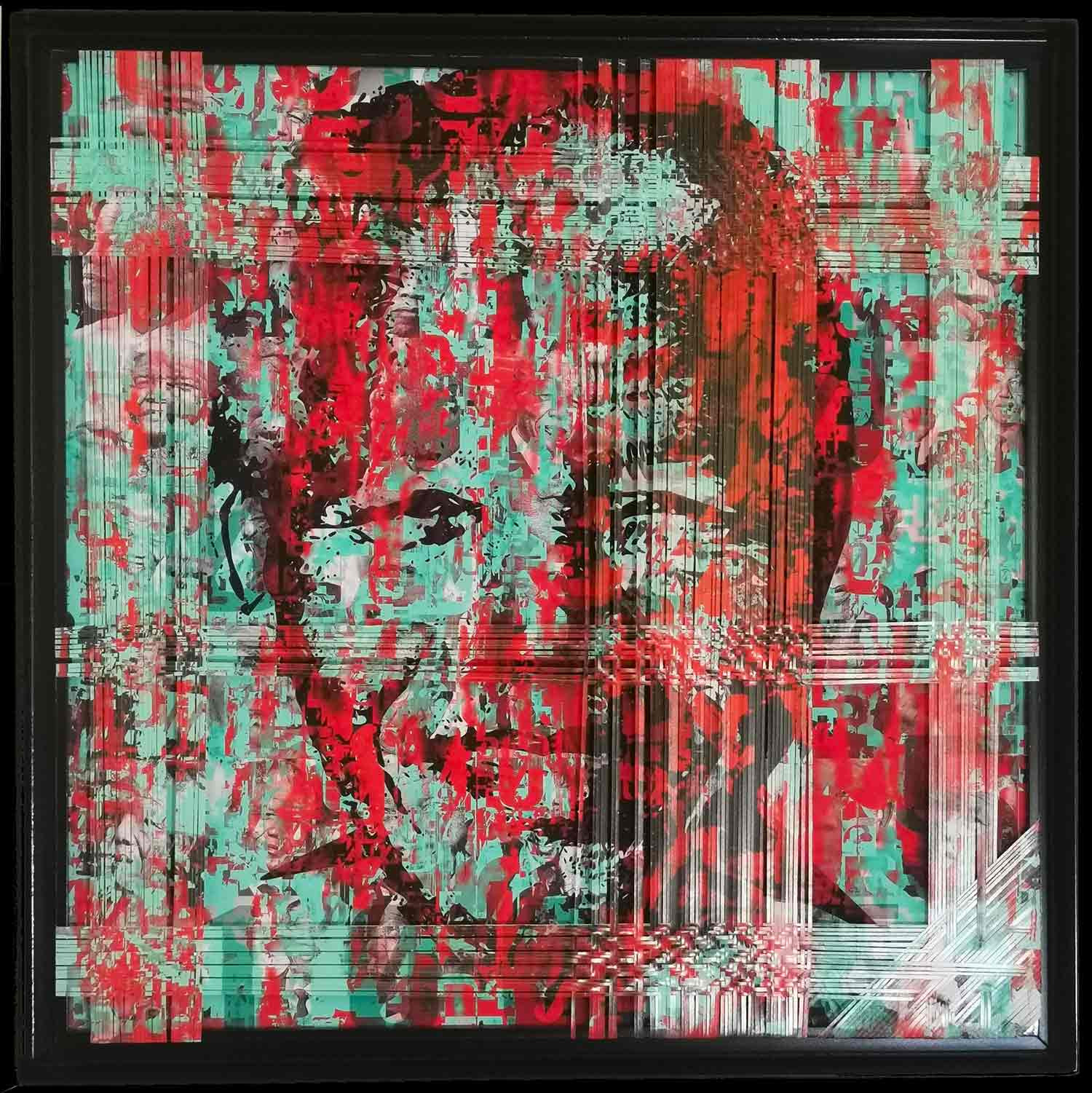 Sylvie C, Mandela, painting - Artalistic online contemporary art buying and selling gallery