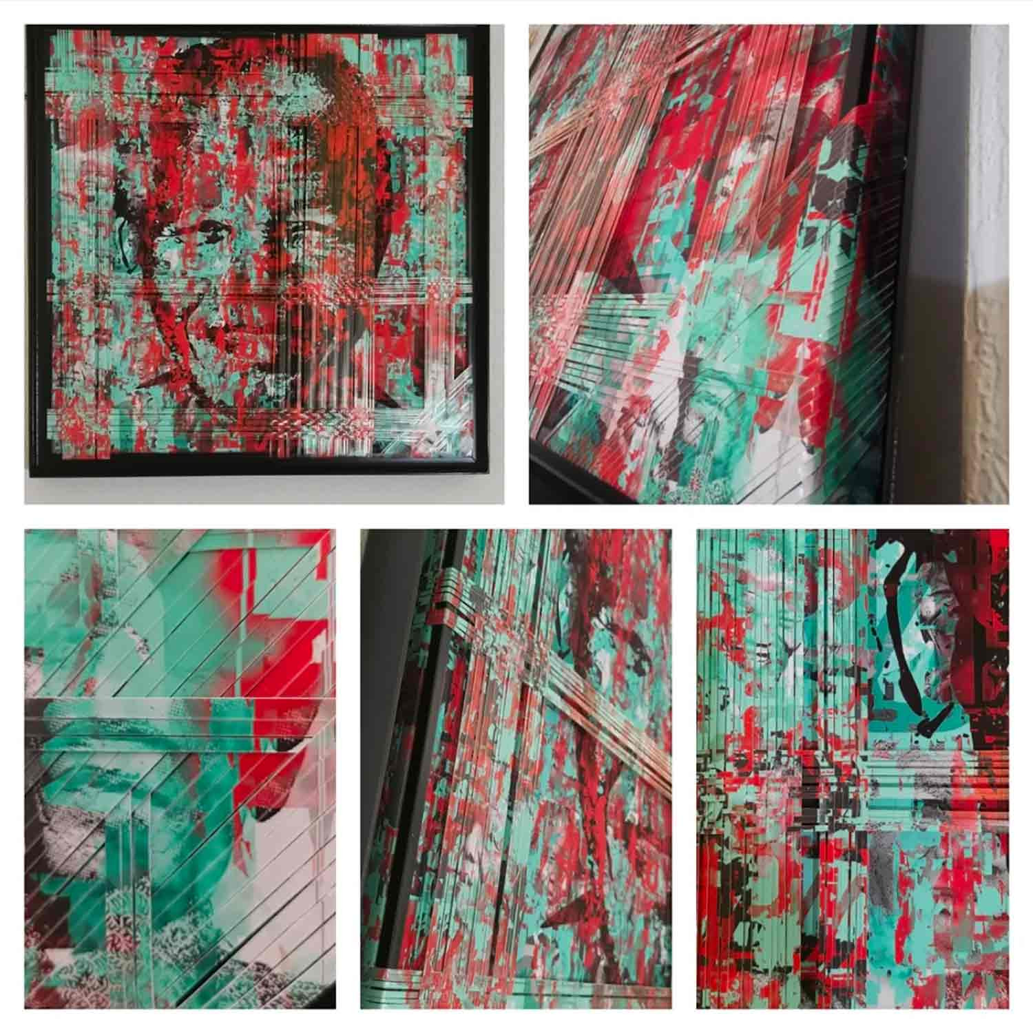 Sylvie C, Mandela, painting - Artalistic online contemporary art buying and selling gallery