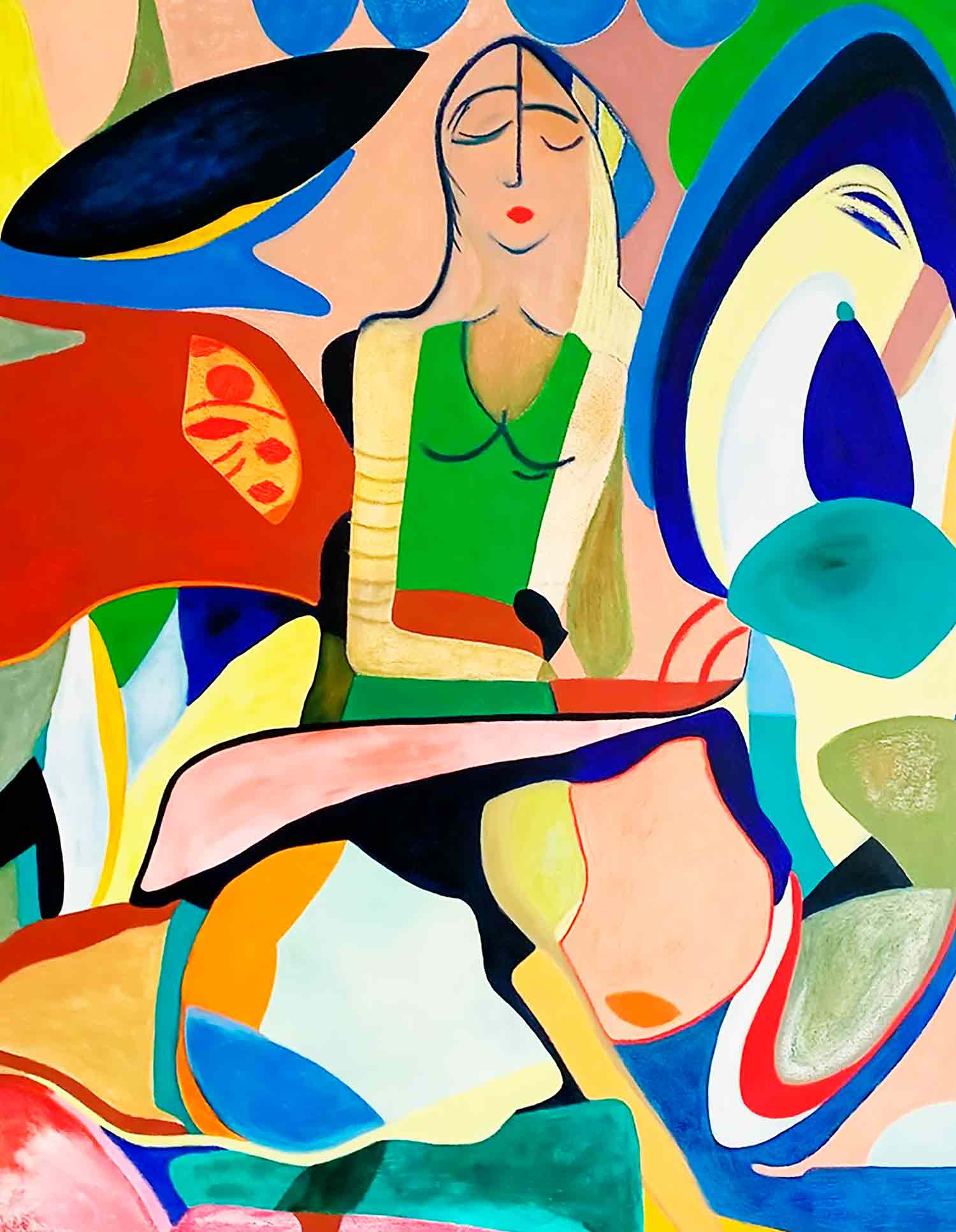 Agathe Daher, Rêve éveillé, painting - Artalistic online contemporary art buying and selling gallery