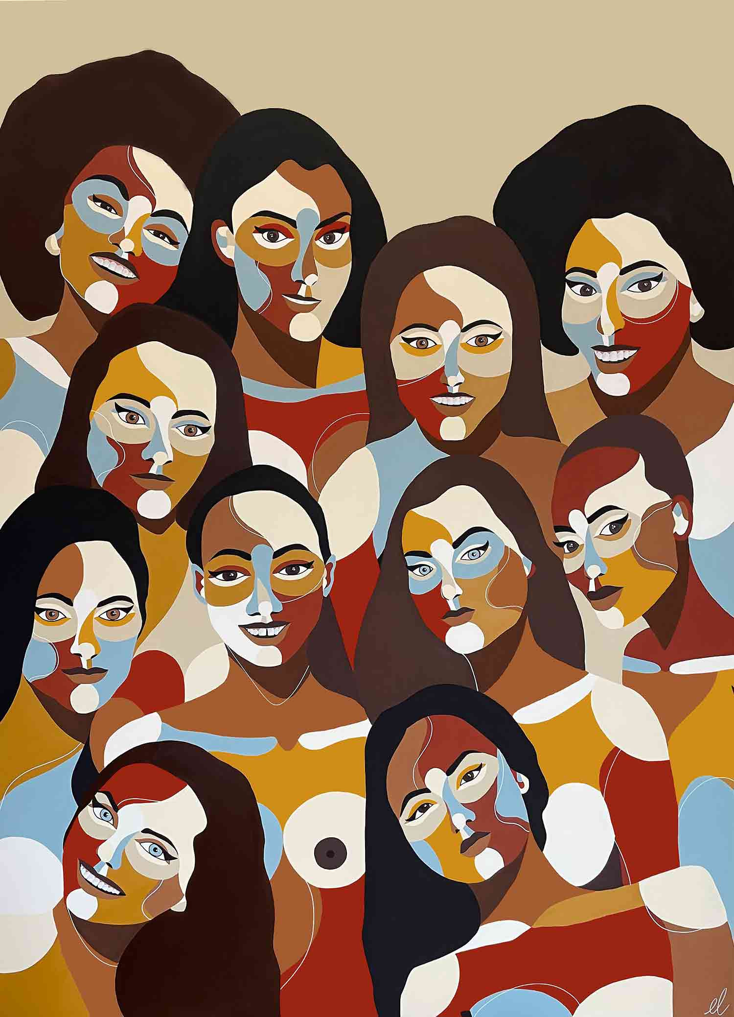 Eva Lamaignere, Who run the world, girl, painting - Artalistic online contemporary art buying and selling gallery
