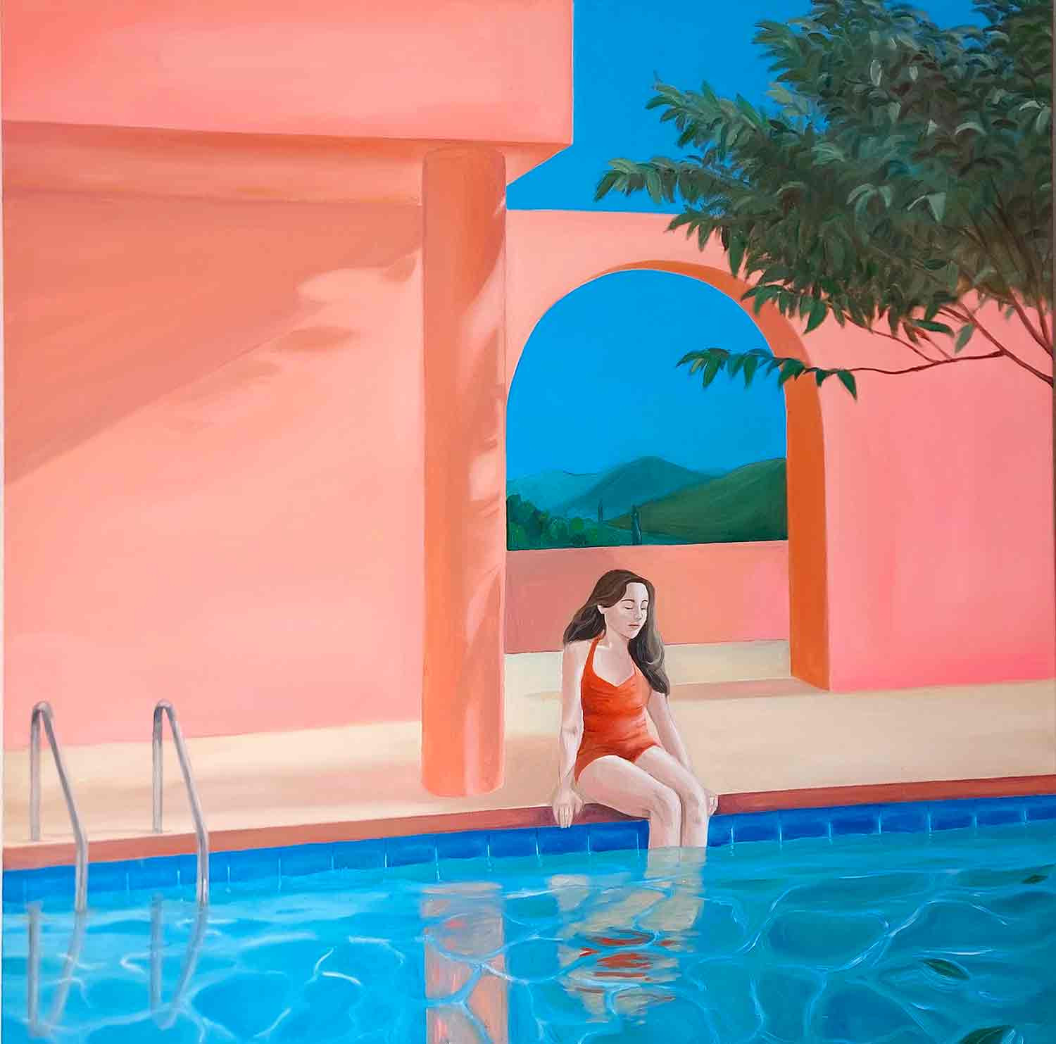 Eléana Kulpa, Réflexion, painting - Artalistic online contemporary art buying and selling gallery
