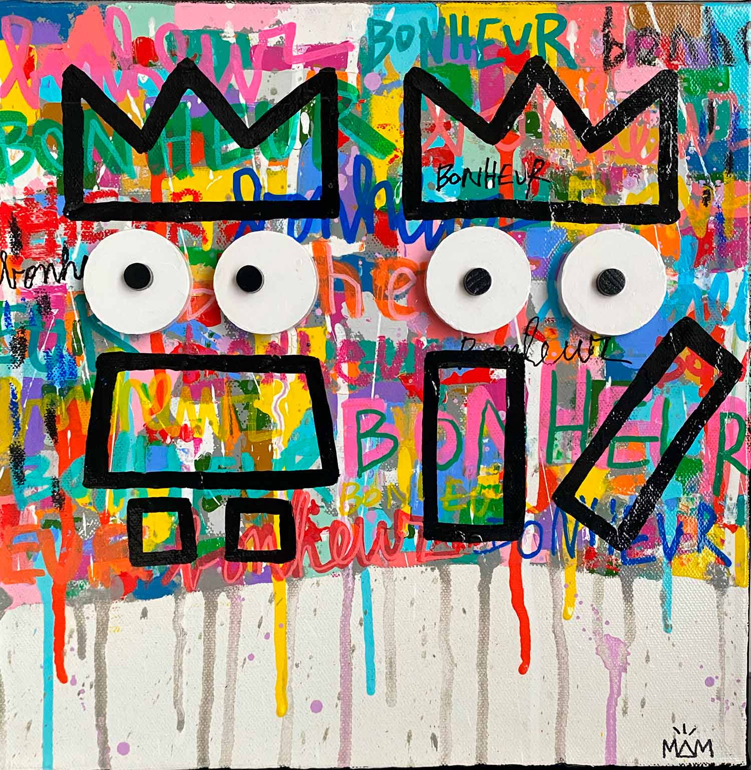 MAM, Bonheur, painting - Artalistic online contemporary art buying and selling gallery