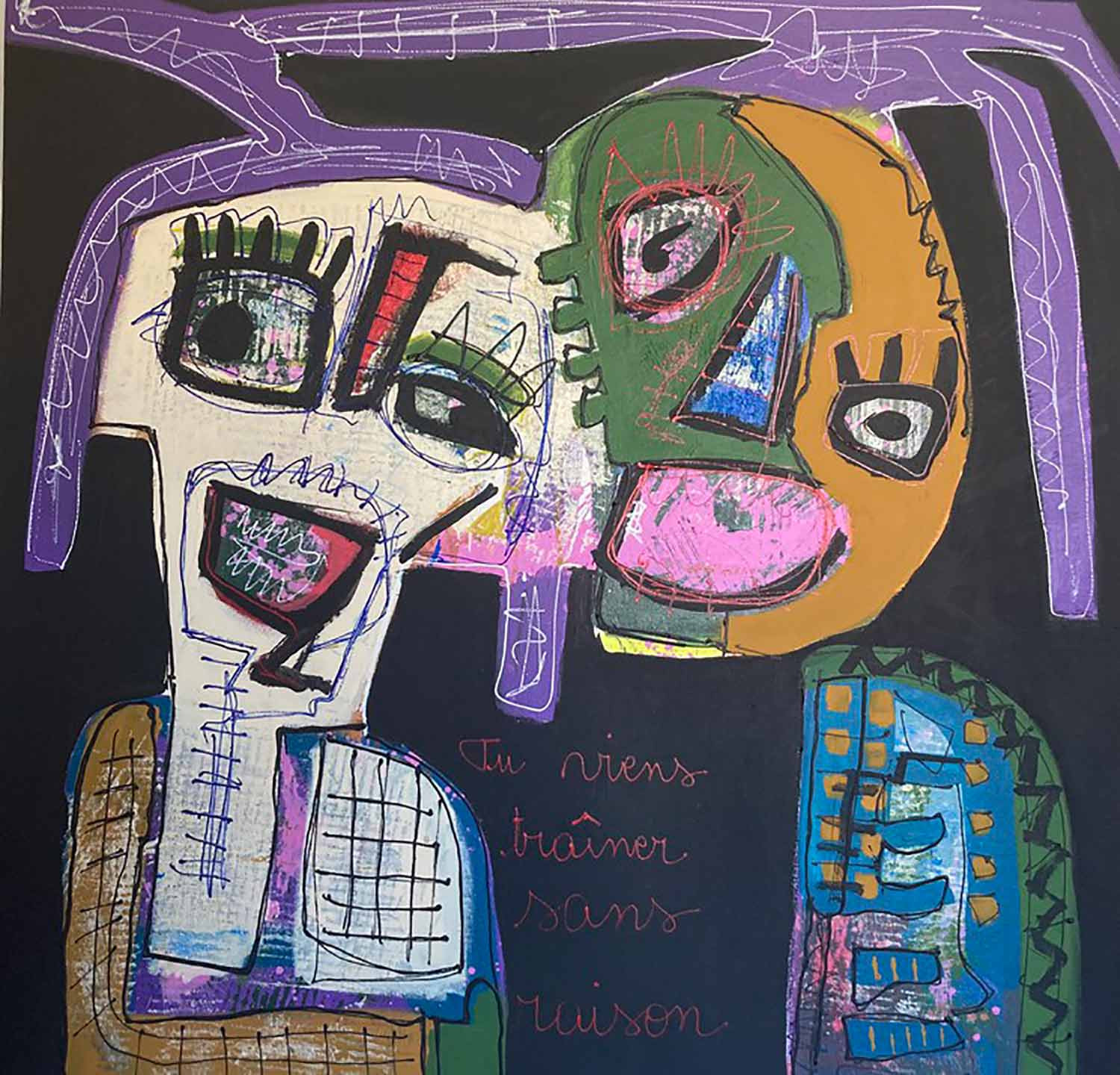 Eric Stein, Tu viens, painting - Artalistic online contemporary art buying and selling gallery