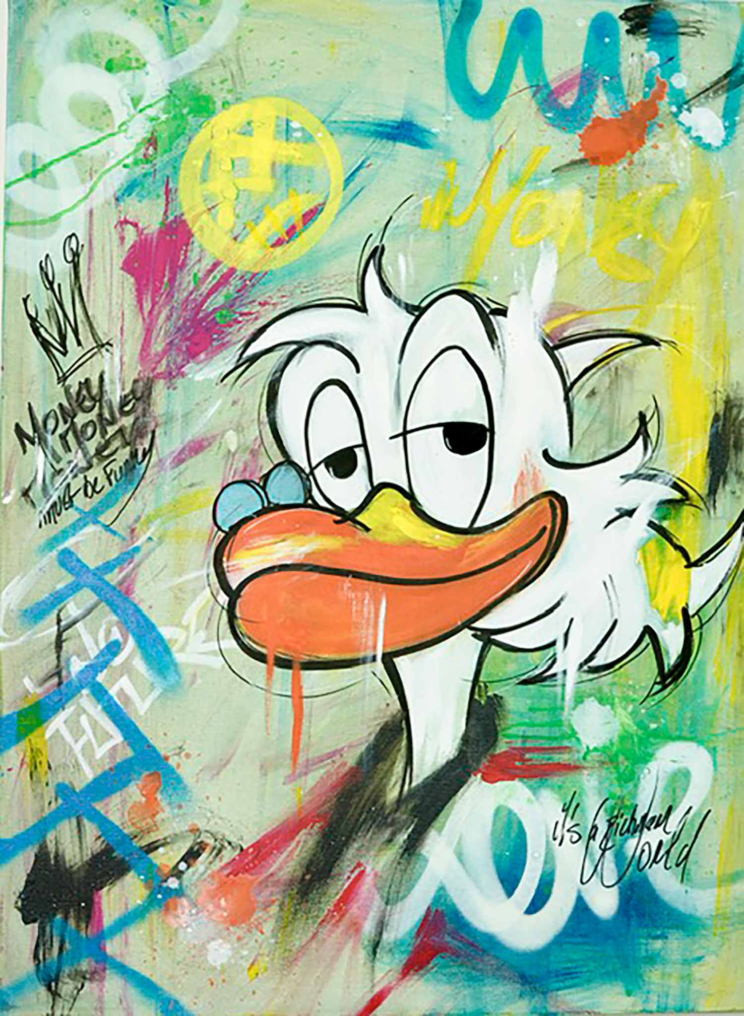 Odart, Money money money, painting - Artalistic online contemporary art buying and selling gallery