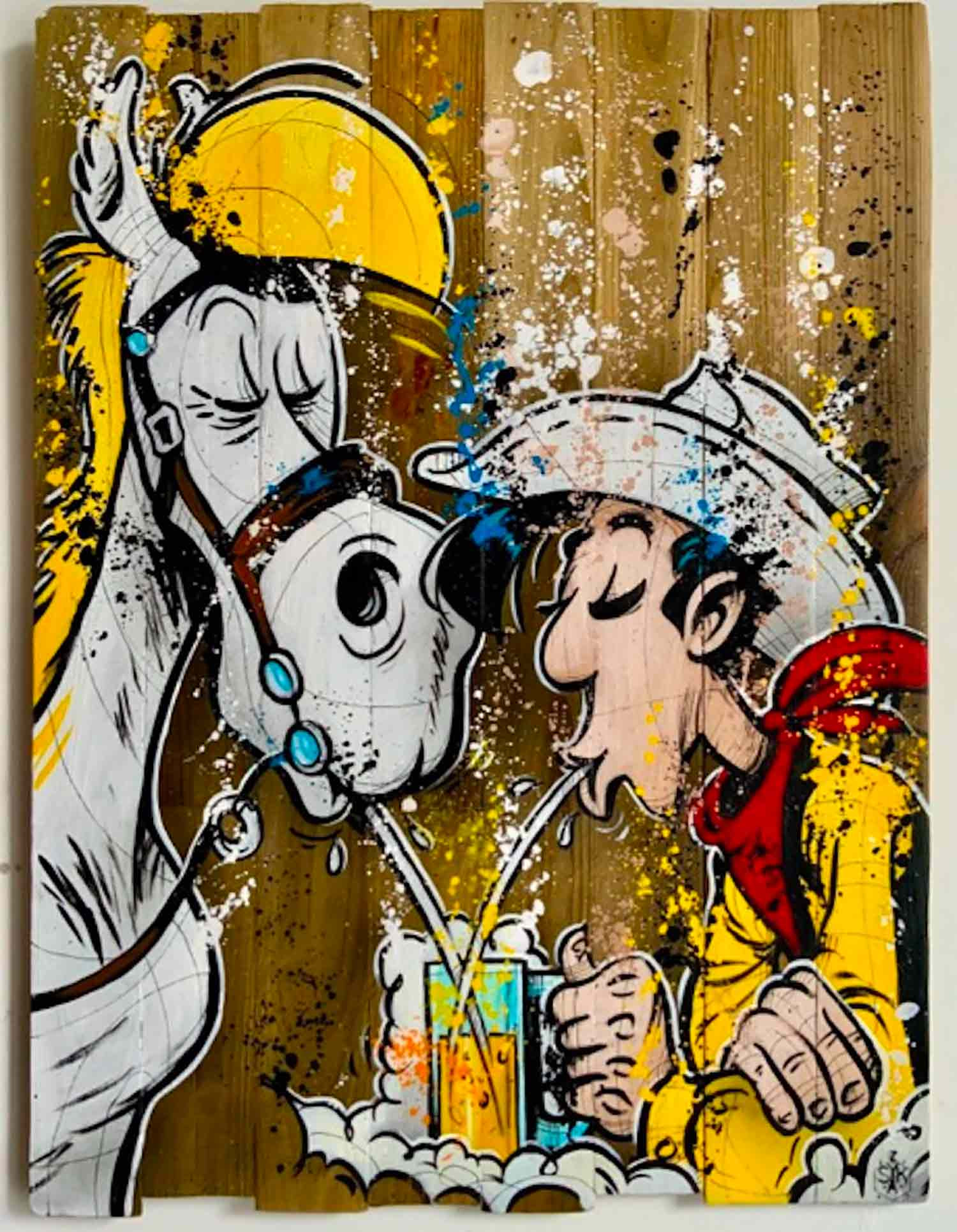 Skayzoo, Crime time, painting - Artalistic online contemporary art buying and selling gallery