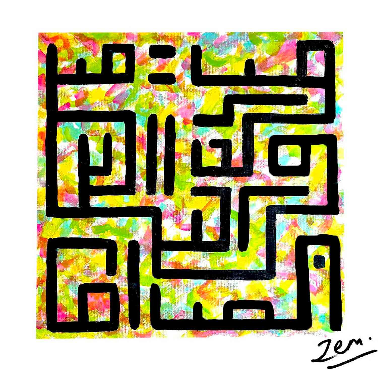 Zem, Printemps, painting - Artalistic online contemporary art buying and selling gallery