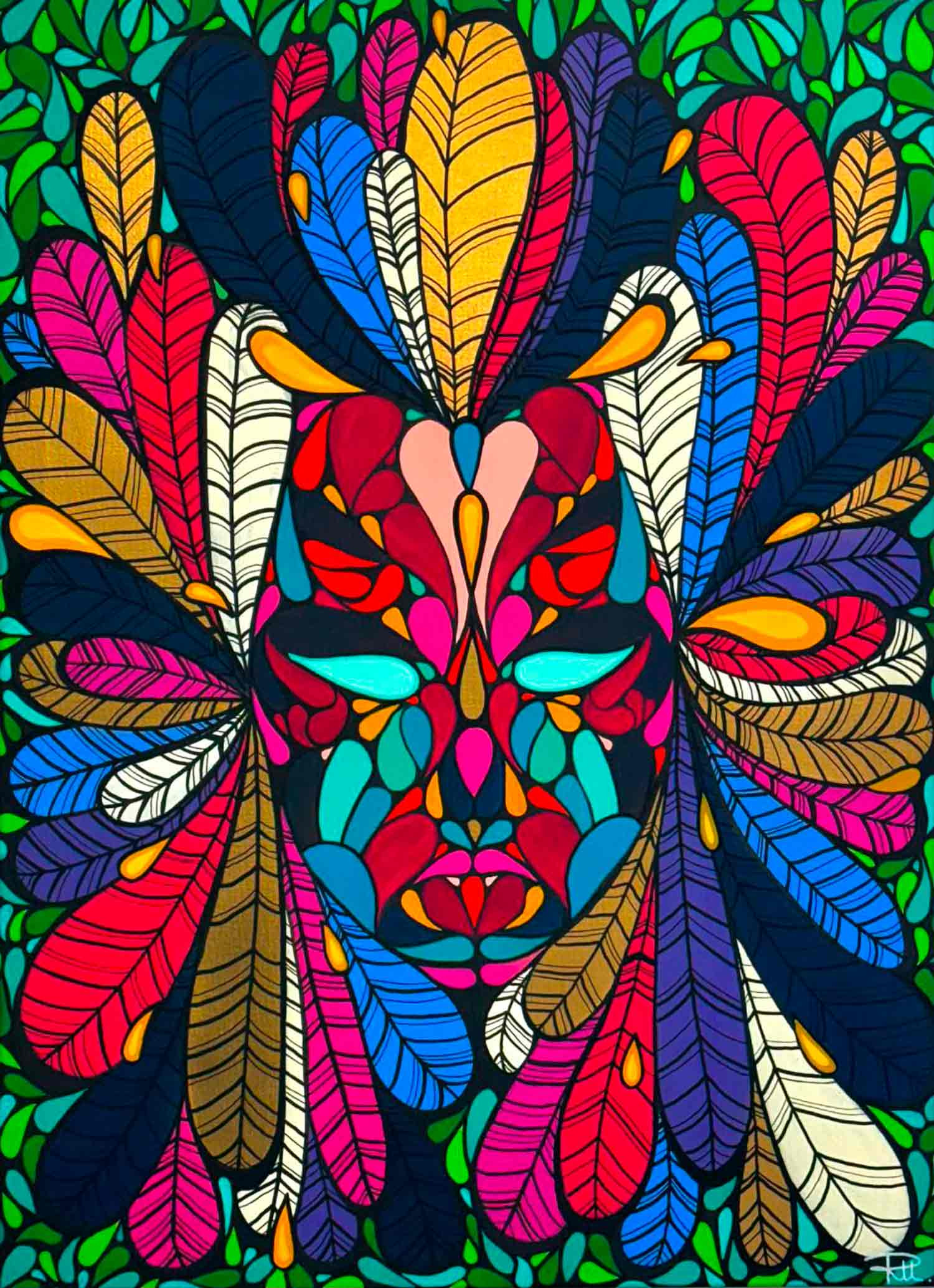 RLL, L'amazone, painting - Artalistic online contemporary art buying and selling gallery