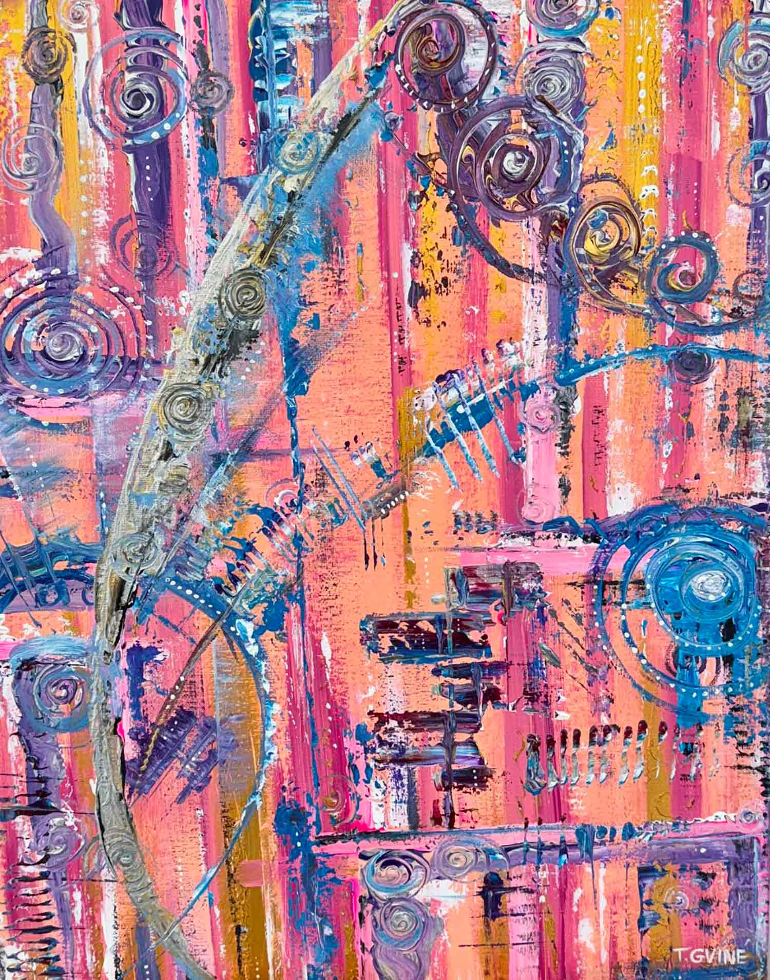 Teona Gviné, Couleurs de l'automne, painting - Artalistic online contemporary art buying and selling gallery