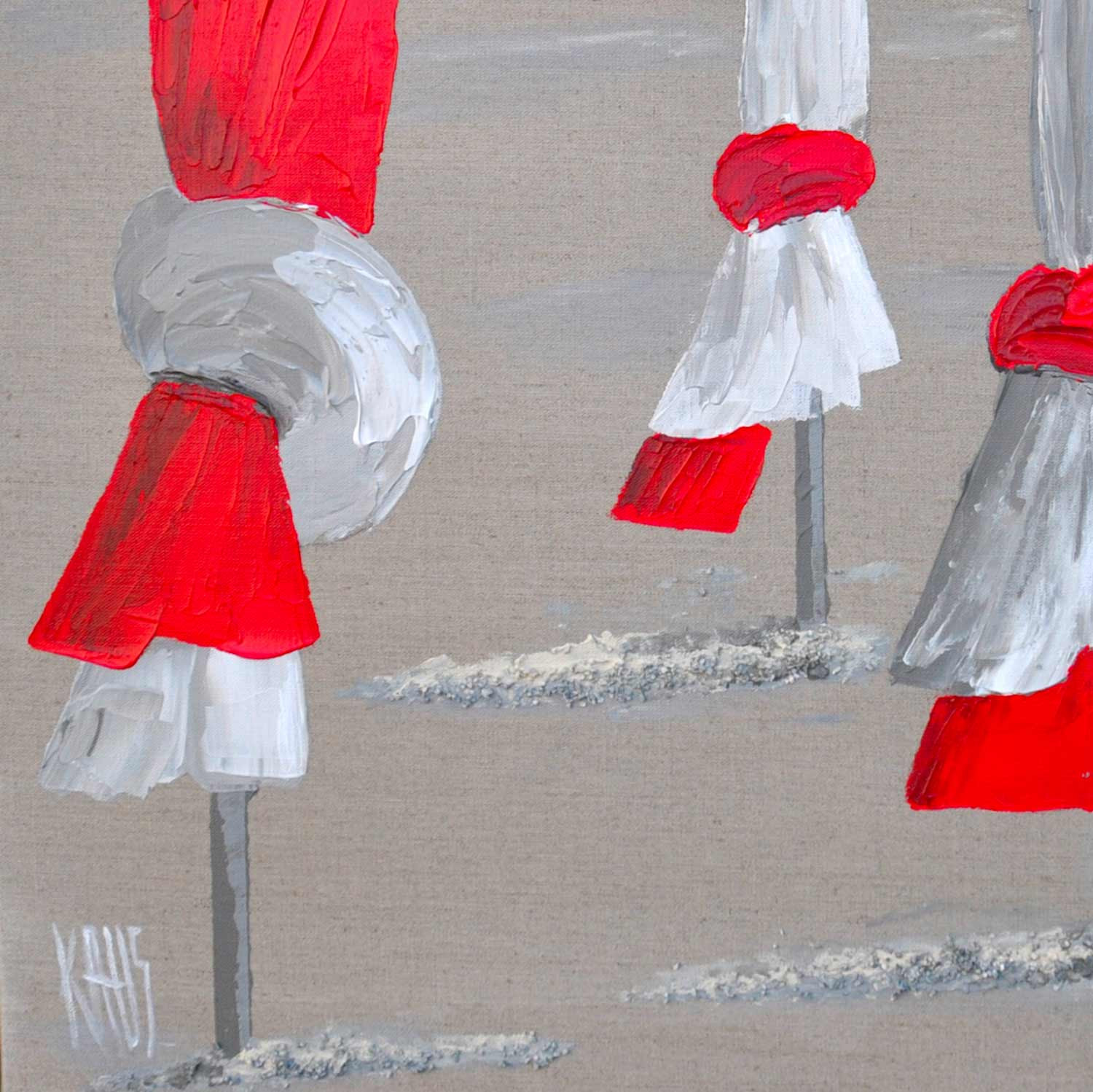Michèle Kaus, Sur le sable, painting - Artalistic online contemporary art buying and selling gallery