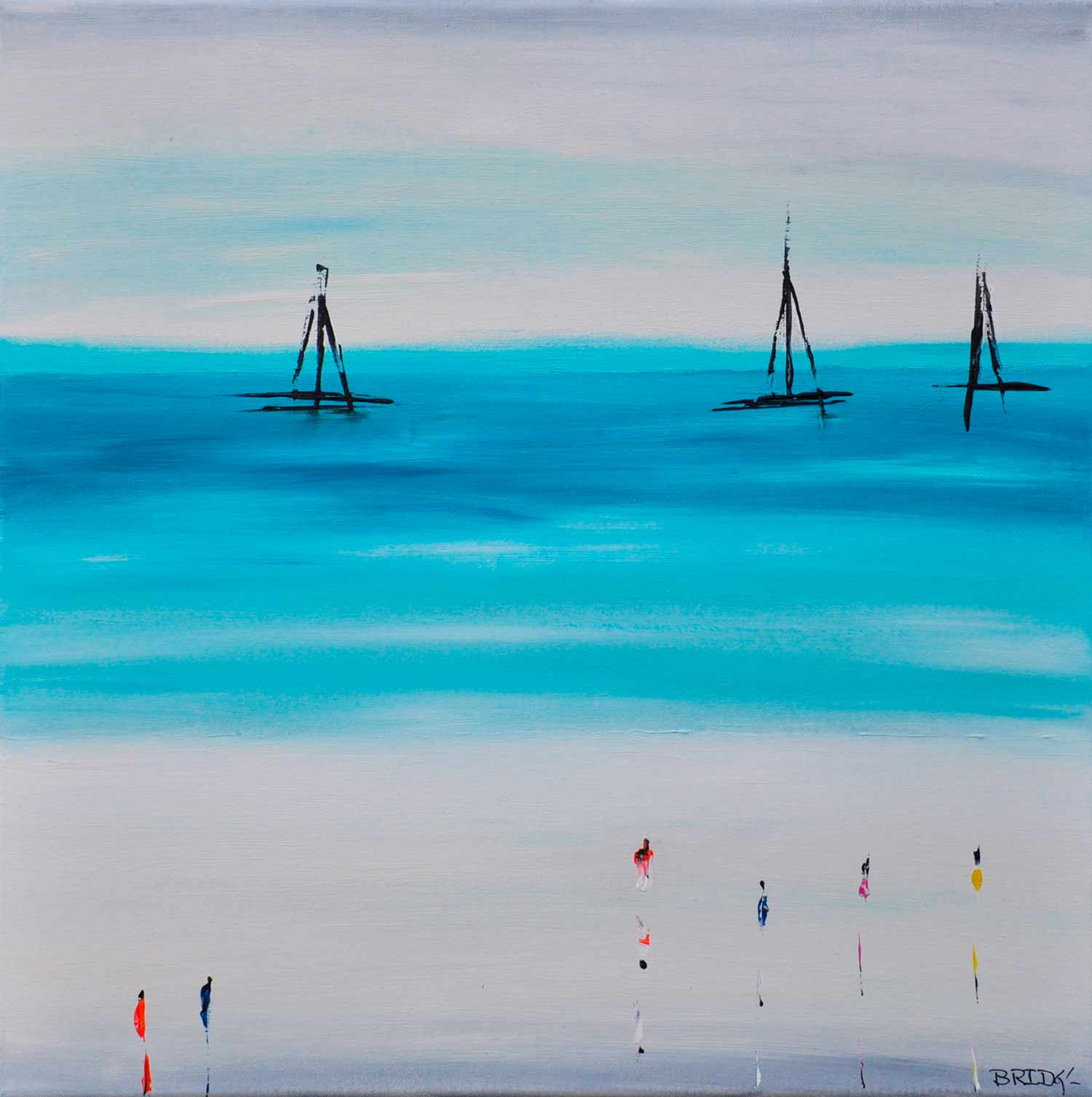 Bridg', Balade en mer, painting - Artalistic online contemporary art buying and selling gallery