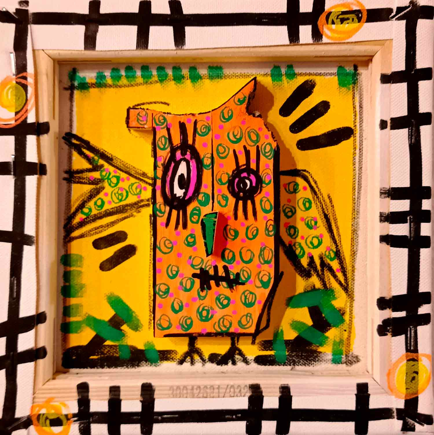 VHE, Bidule hibou, painting - Artalistic online contemporary art buying and selling gallery