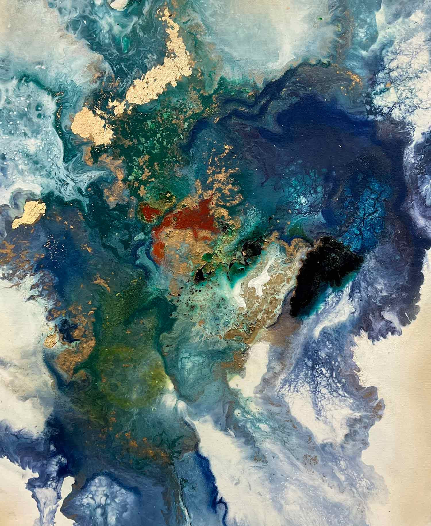 Manal Elabbassi, Seaweeds 2/2, painting - Artalistic online contemporary art buying and selling gallery