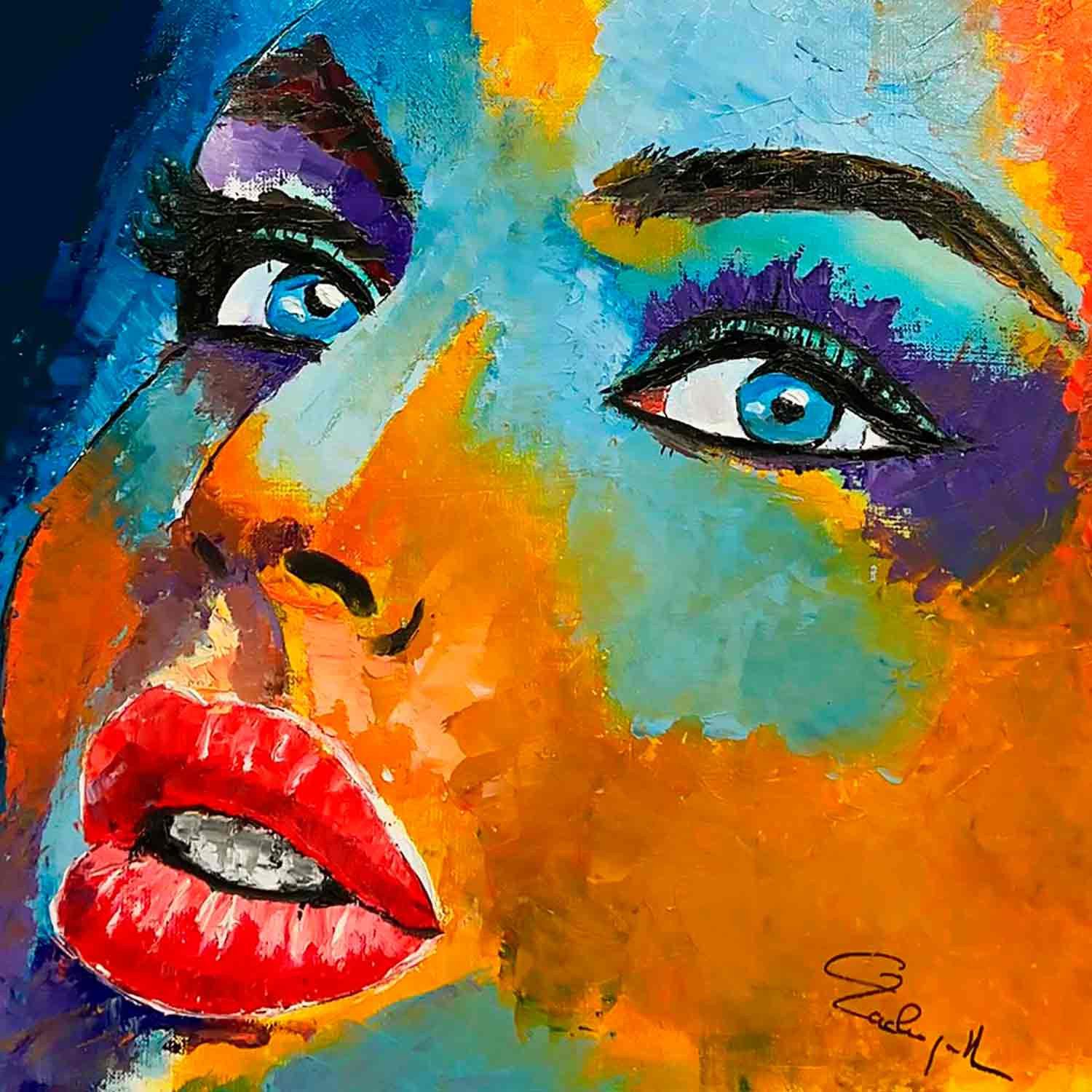 Gil Lachapelle, L'insouciante, painting - Artalistic online contemporary art buying and selling gallery