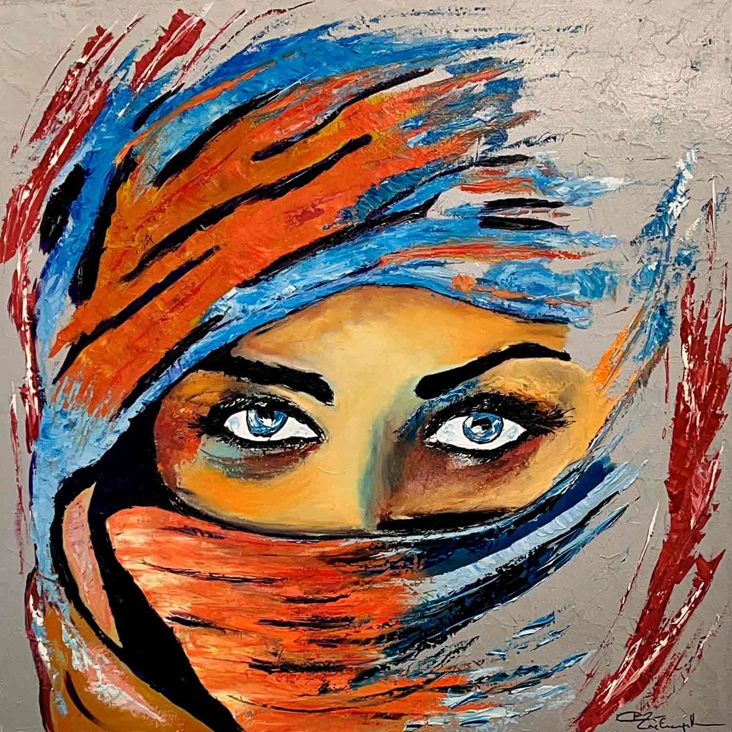 Gil Lachapelle, Tin Hinan, painting - Artalistic online contemporary art buying and selling gallery
