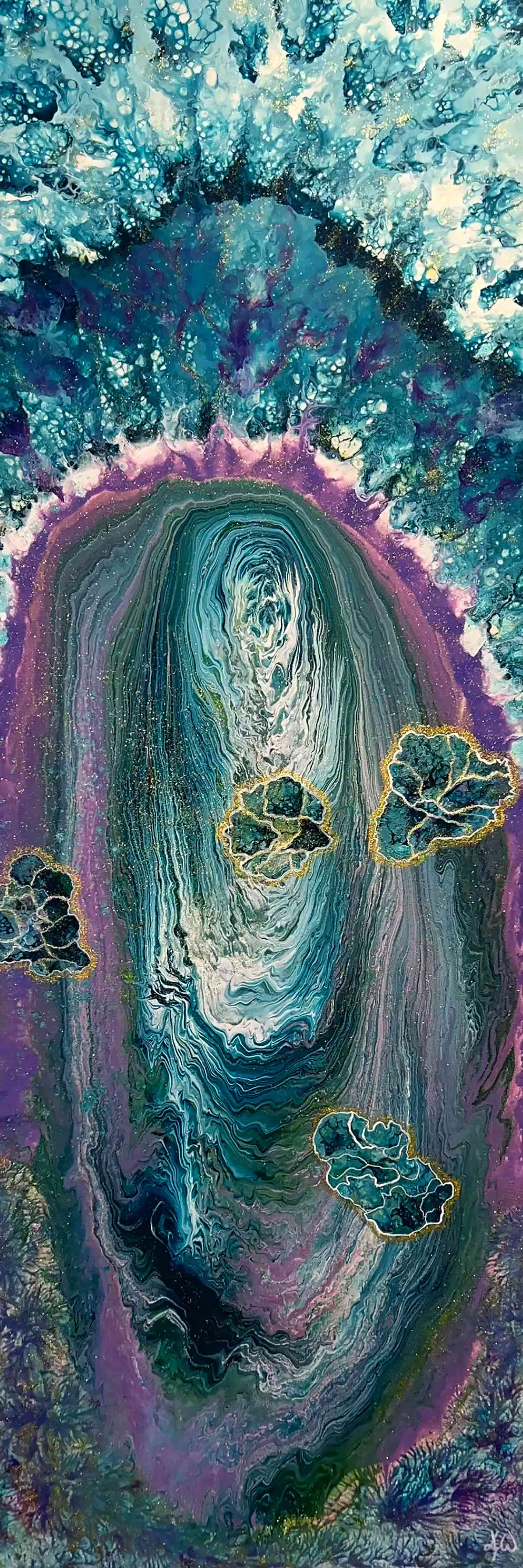 Angélique Wirtz, Portail stellaire, painting - Artalistic online contemporary art buying and selling gallery