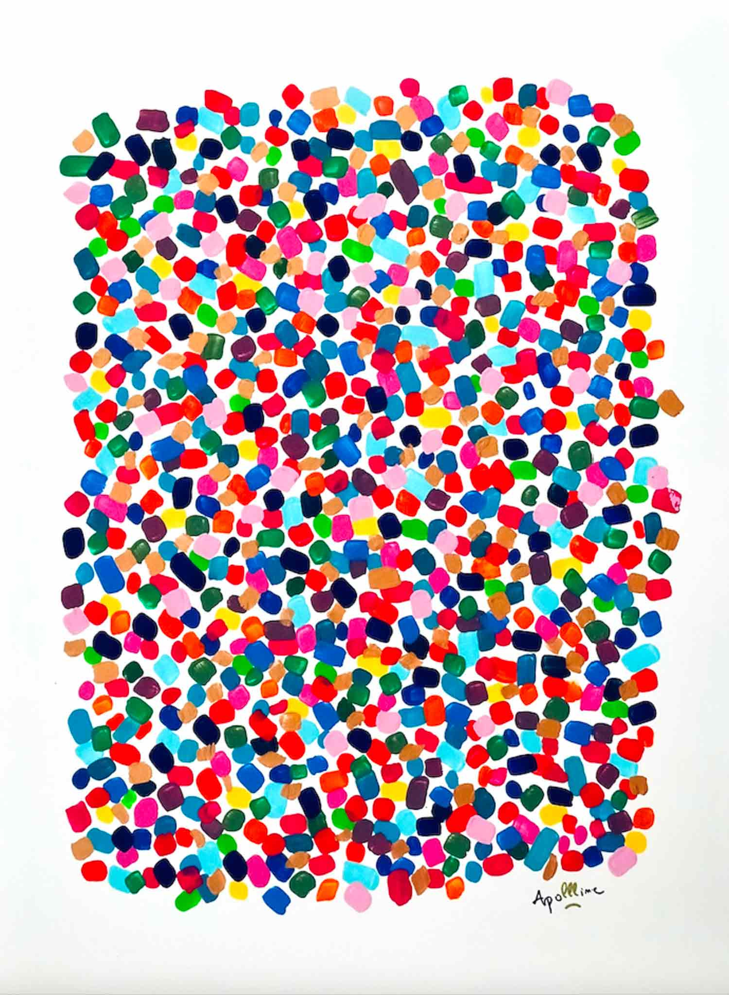 Apolline, l'aigle noir, painting - Artalistic online contemporary art buying and selling gallery