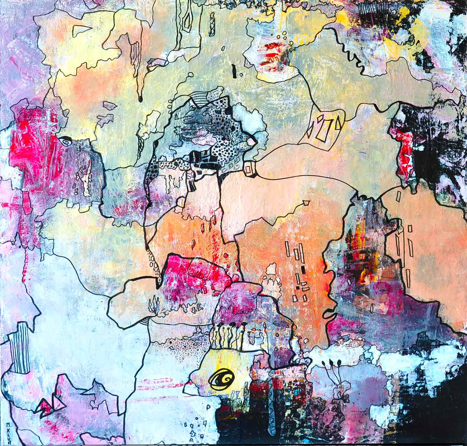 Michele Klur, Terre d'Afrique, painting - Artalistic online contemporary art buying and selling gallery