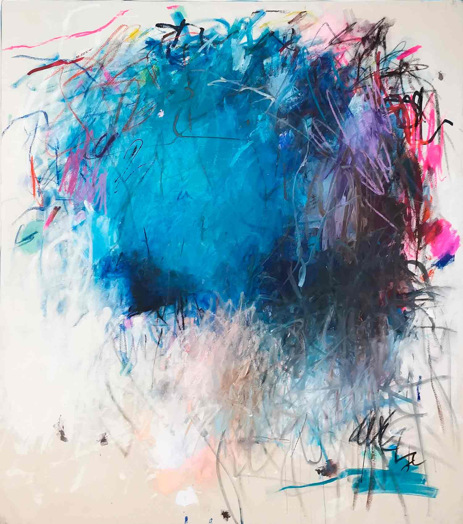 Marie-José Domenjoz, Dive deep, painting - Artalistic online contemporary art buying and selling gallery
