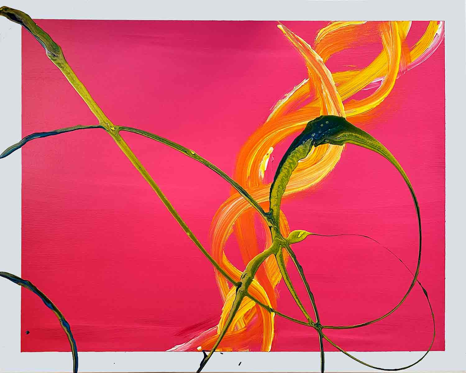 Laura Stauder, Amaryllis, painting - Artalistic online contemporary art buying and selling gallery