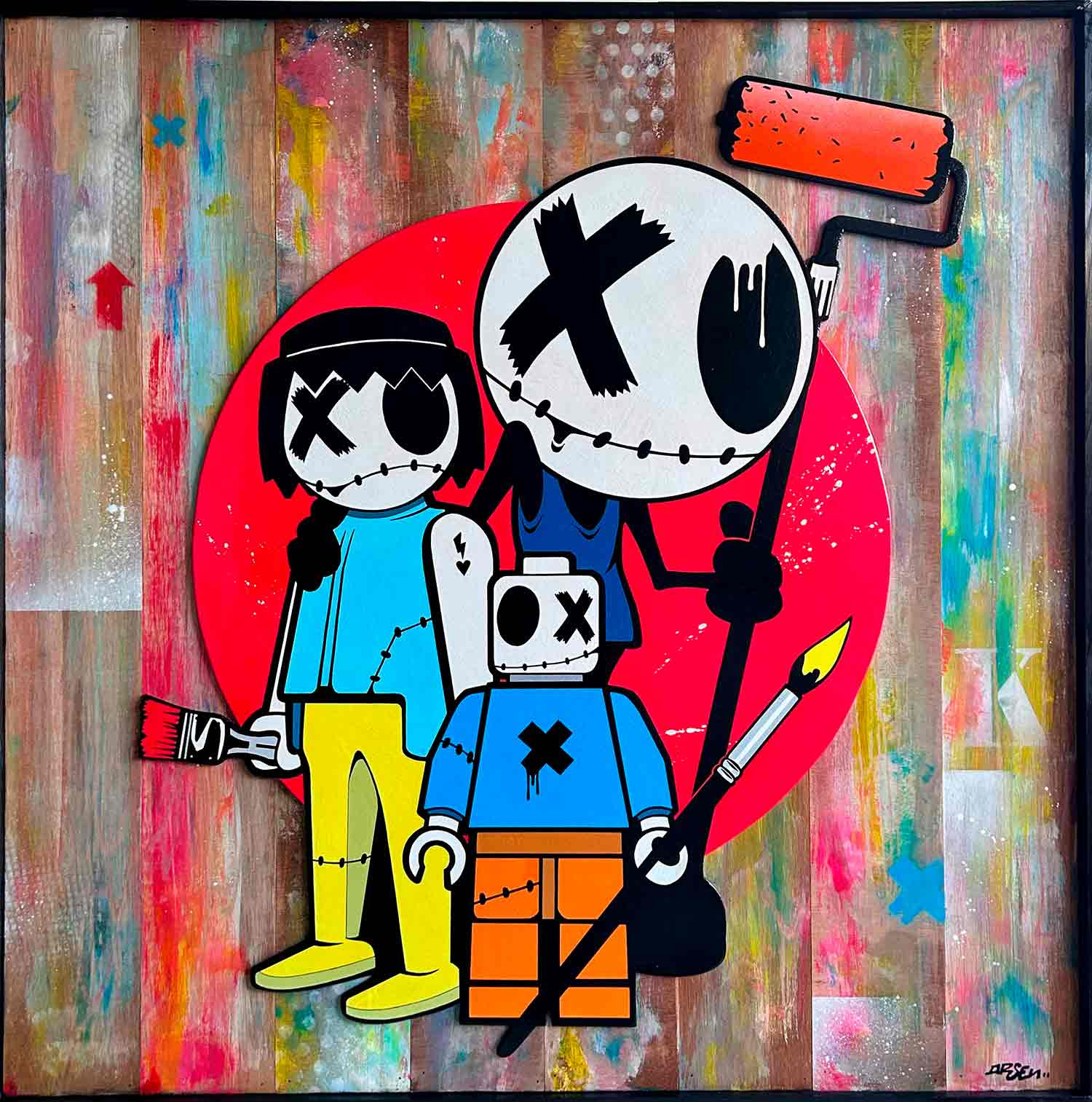 Arsen, Barbouilleurs, painting - Artalistic online contemporary art buying and selling gallery