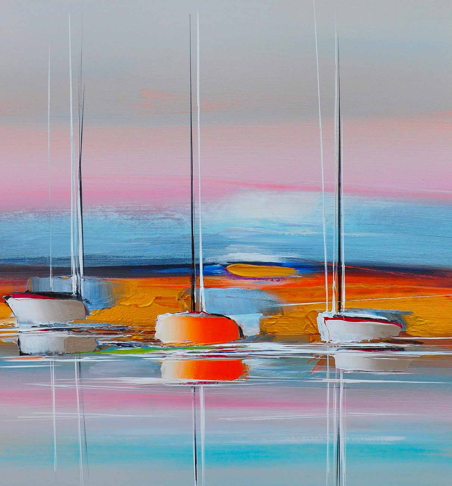 Eric Munsch, Le rivage d'or, painting - Artalistic online contemporary art buying and selling gallery