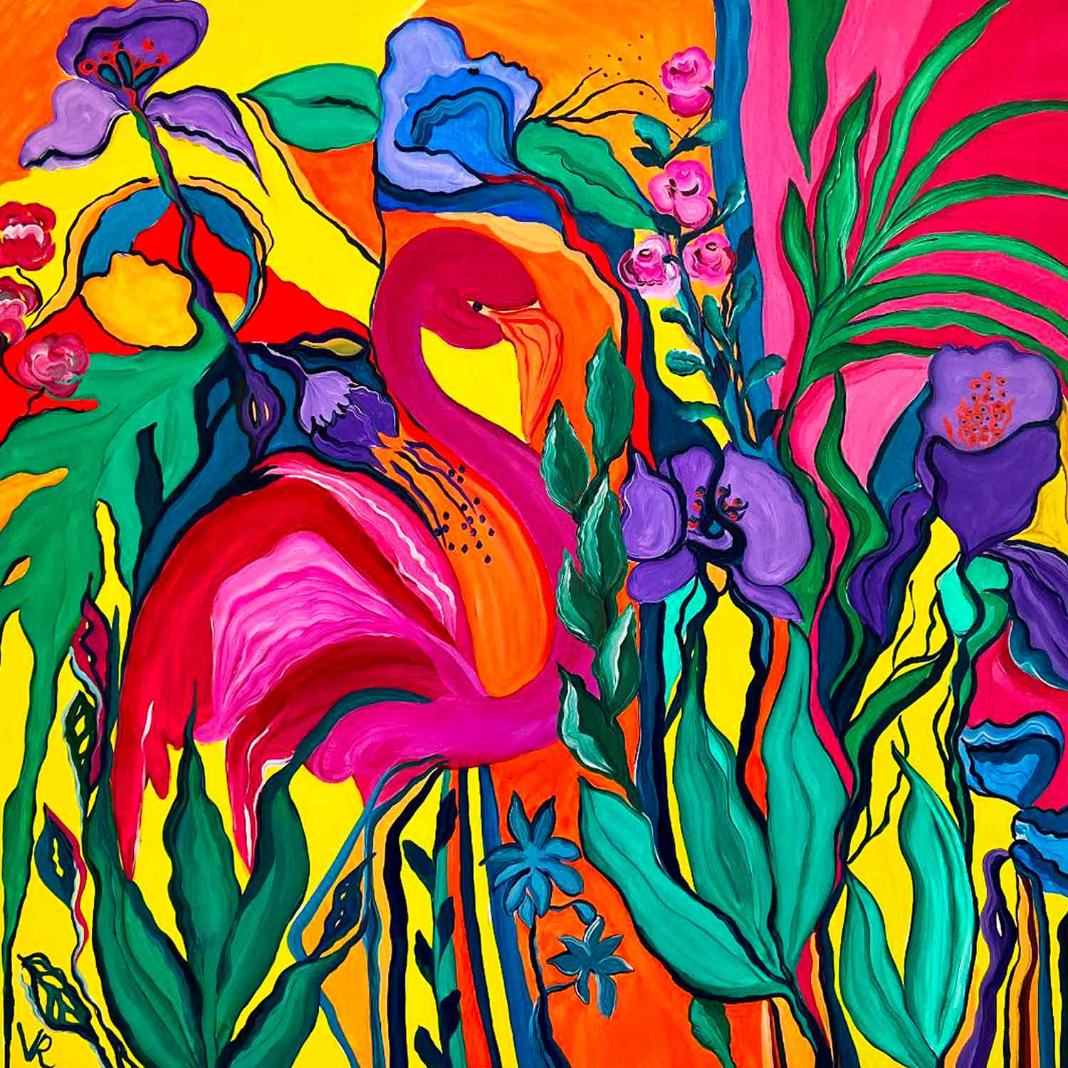 Valérie Riou, October Pink Floyd, painting - Artalistic online contemporary art buying and selling gallery