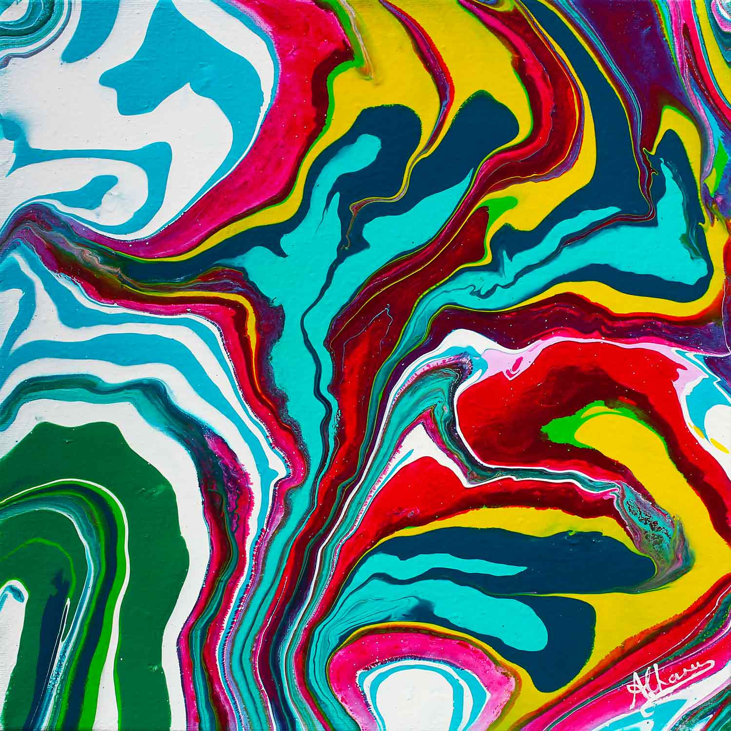 Annie Chanu, Retro, painting - Artalistic online contemporary art buying and selling gallery