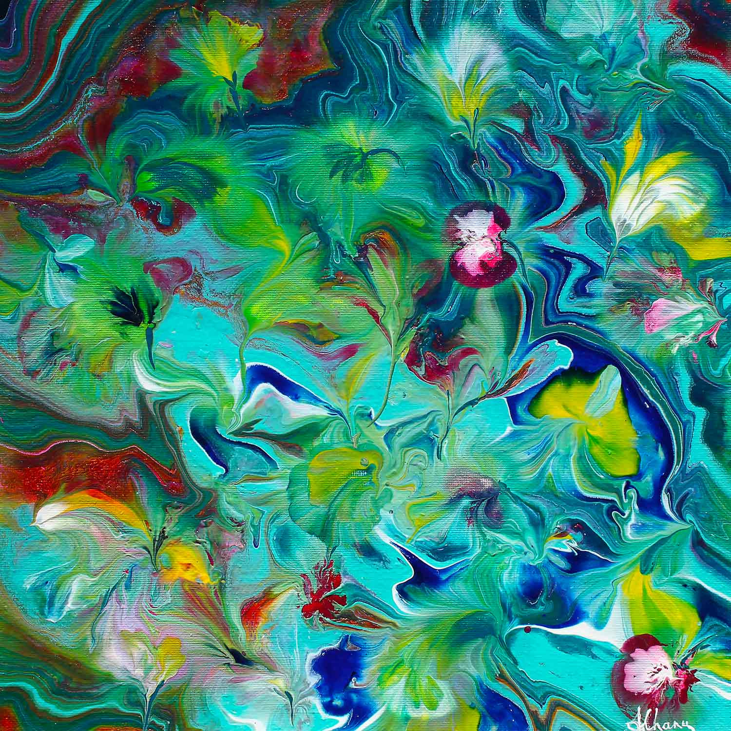 Annie Chanu, Les vivaces, painting - Artalistic online contemporary art buying and selling gallery