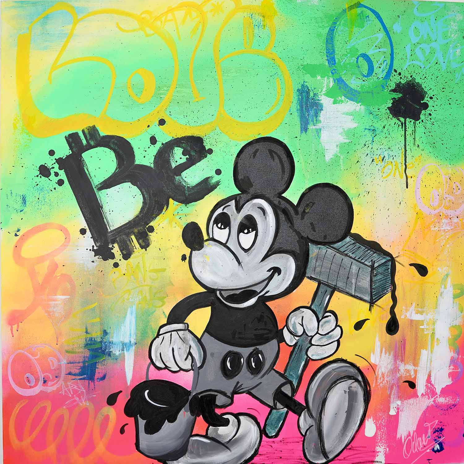 ODart, To be or not to bit, painting - Artalistic online contemporary art buying and selling gallery