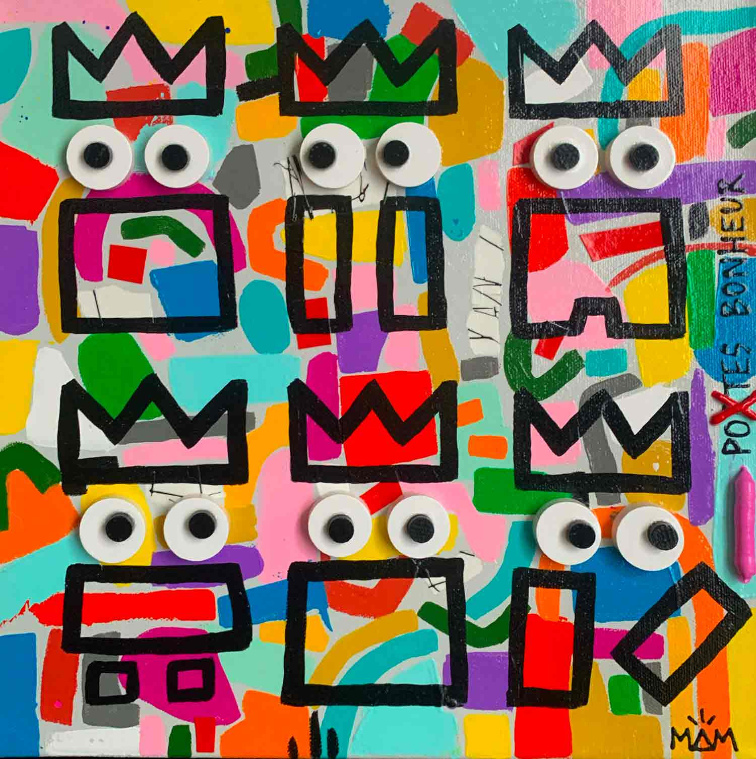 MAM, Pote bonheur, painting - Artalistic online contemporary art buying and selling gallery