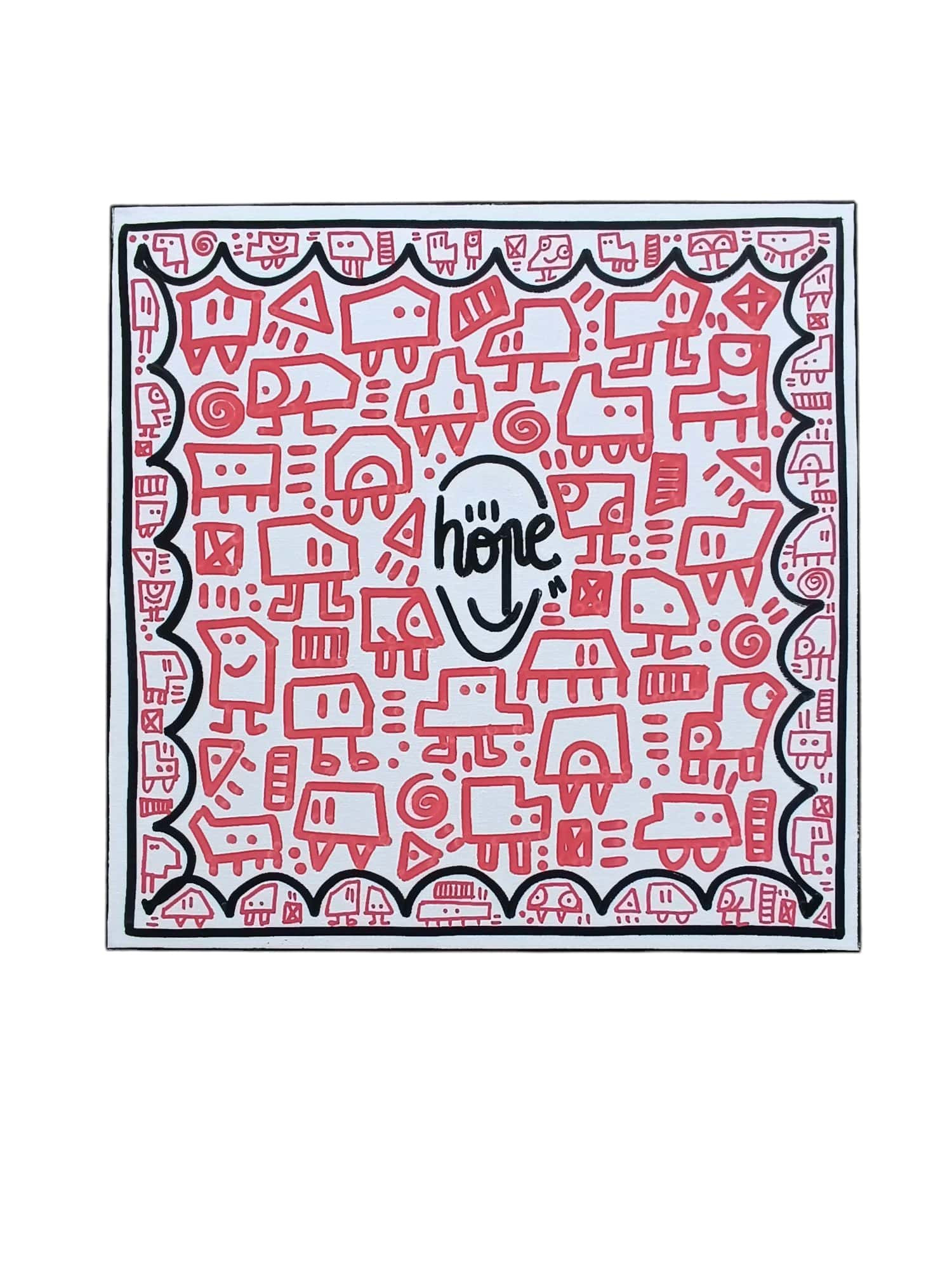 Mr Hope, Monde coloré, painting - Artalistic online contemporary art buying and selling gallery