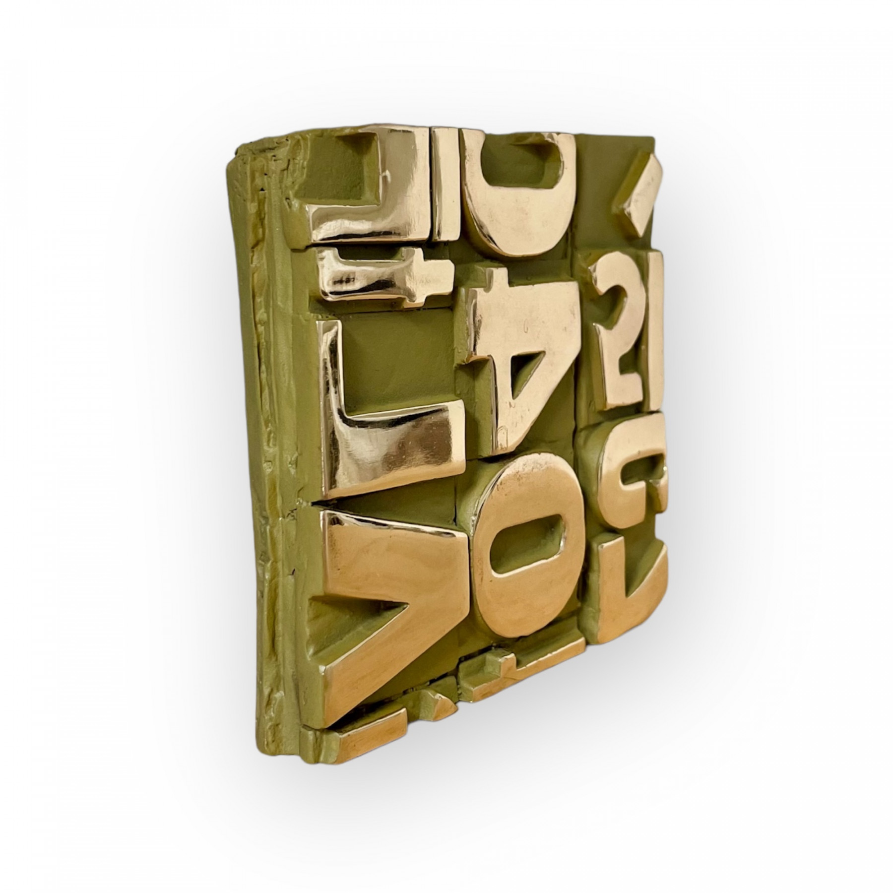 Karl Lagasse, Fragment cryptogramme, sculpture - Artalistic online contemporary art buying and selling gallery