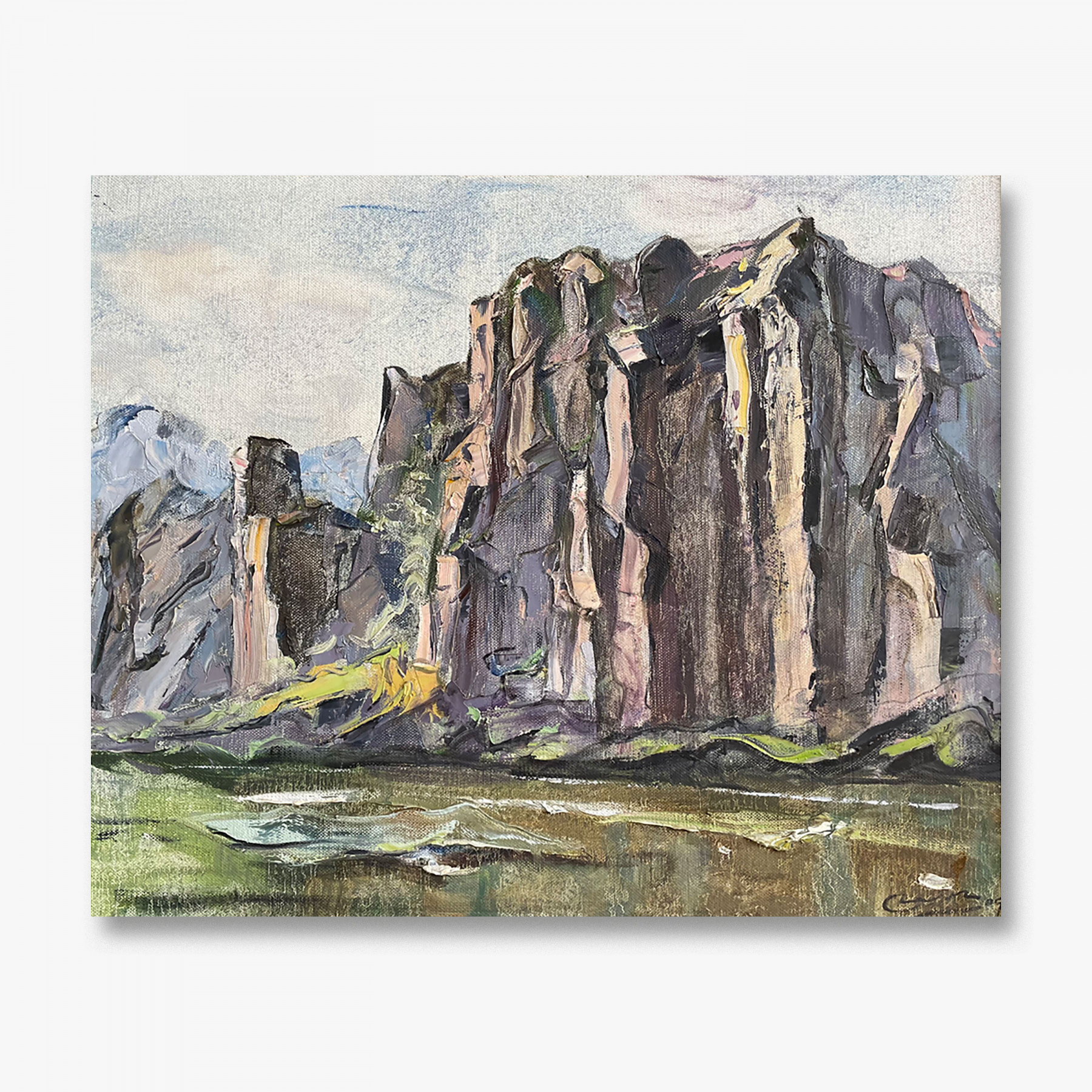 Chen Weinan, Pu Jiang cliff, painting - Artalistic online contemporary art buying and selling gallery