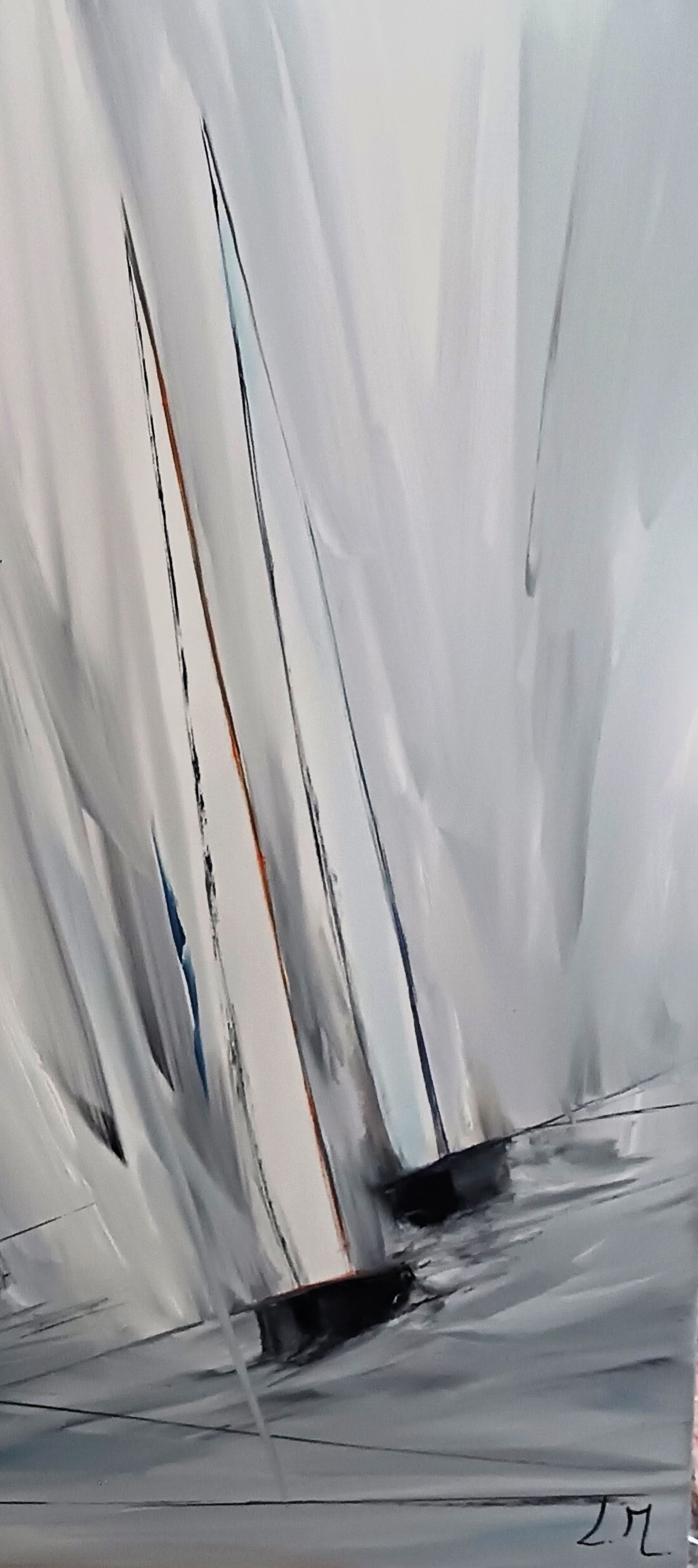 Lydie Massou, Sailing, painting - Artalistic online contemporary art buying and selling gallery
