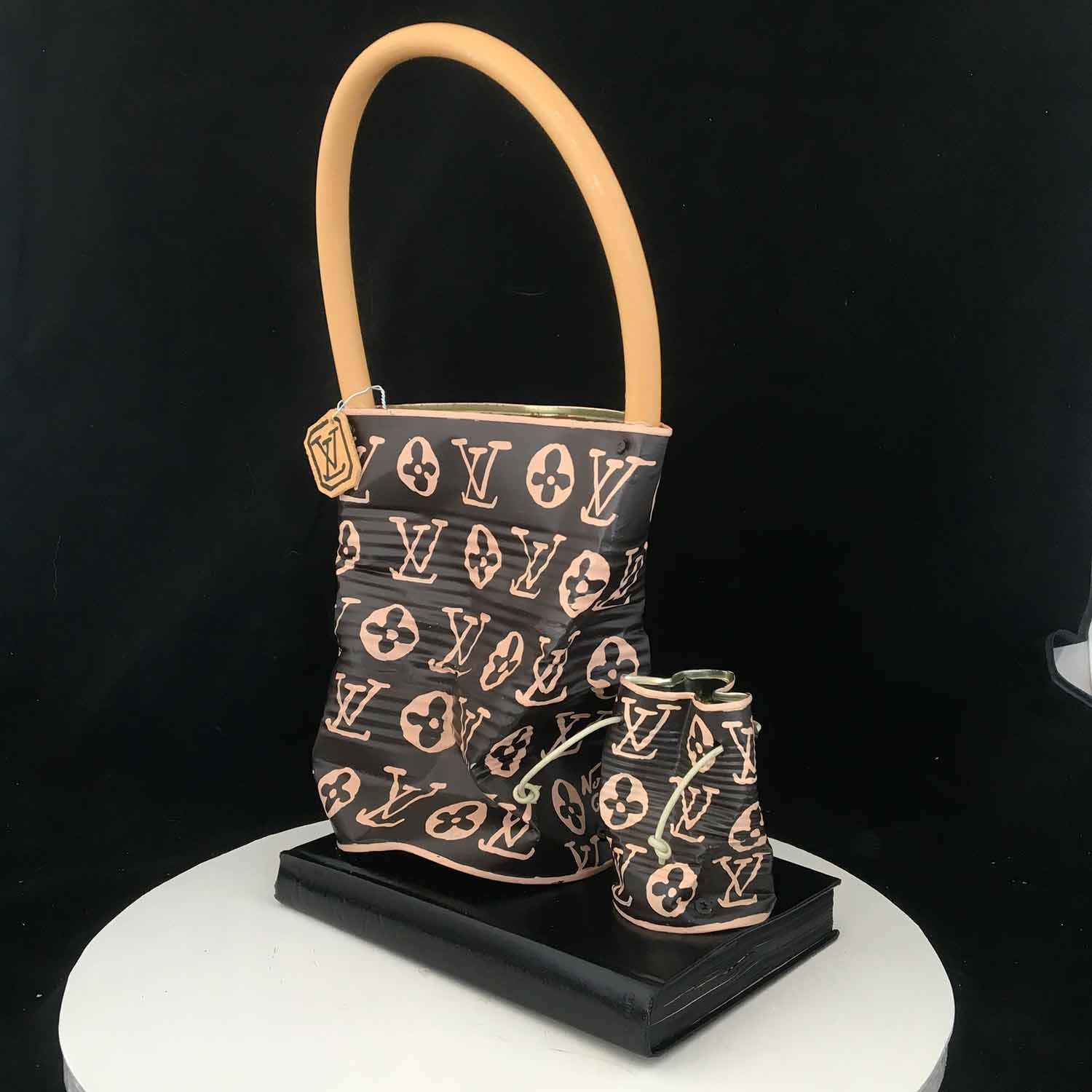 Norman Gekko, Crushed Vuitton, sculpture - Artalistic online contemporary art buying and selling gallery