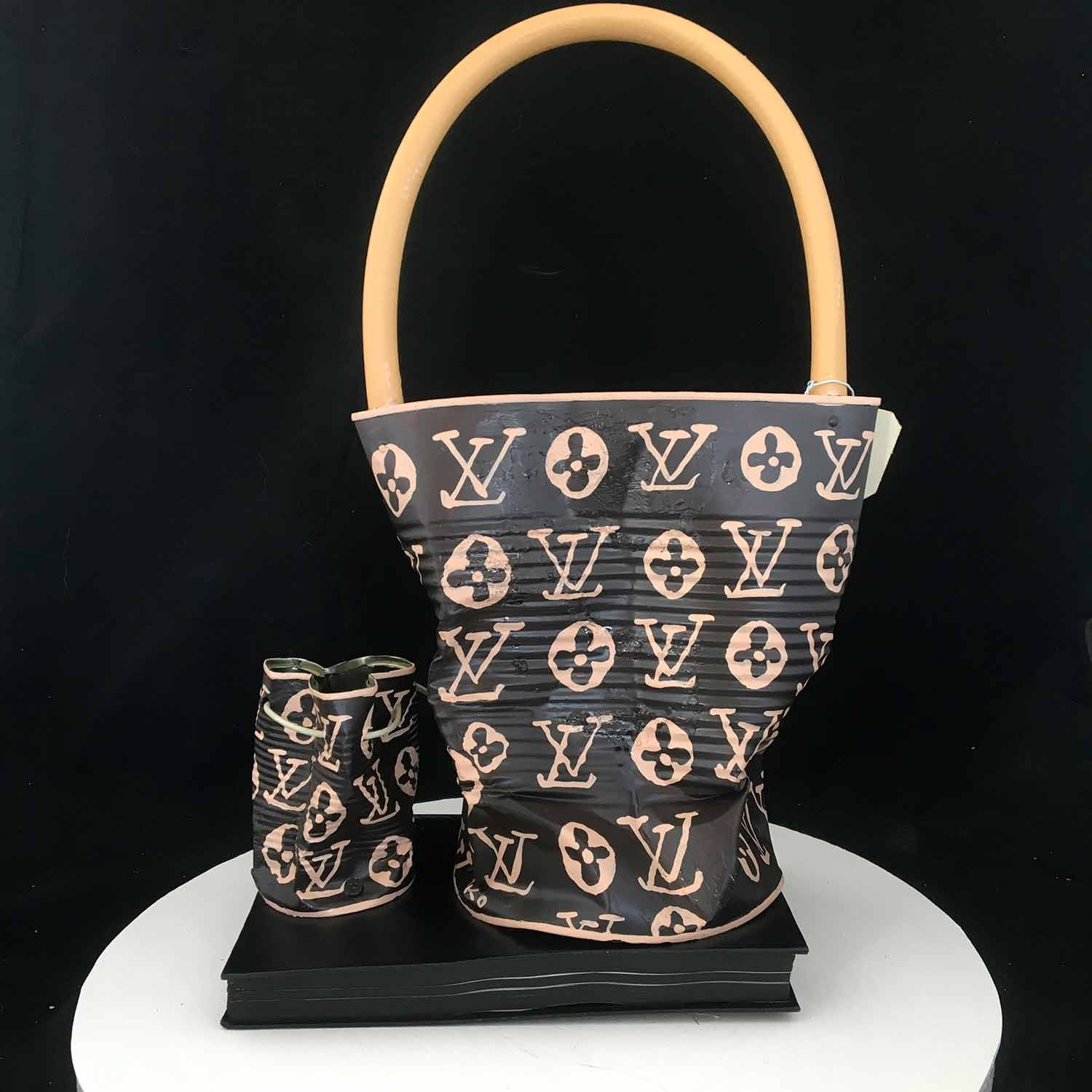Norman Gekko, Crushed Vuitton, sculpture - Artalistic online contemporary art buying and selling gallery
