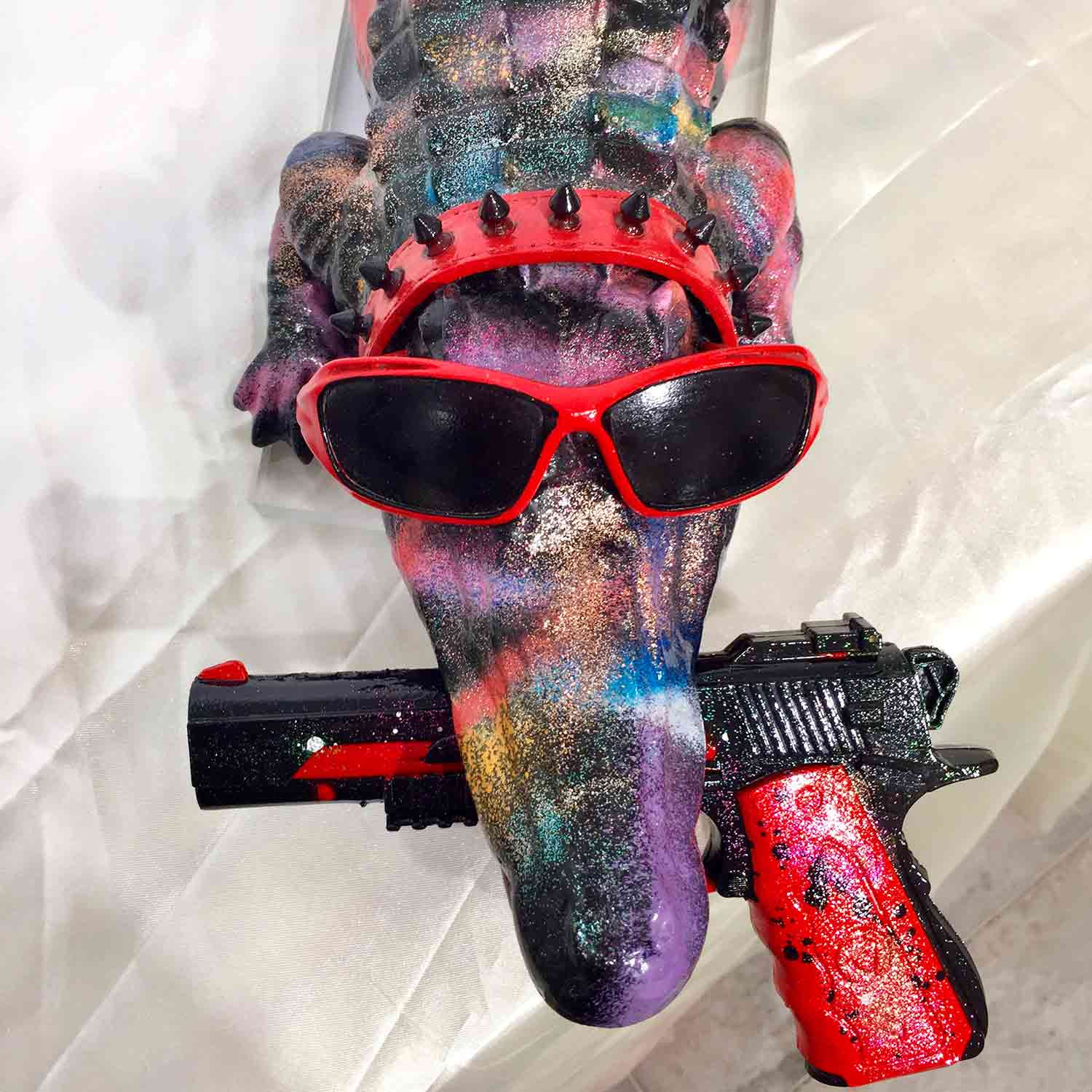 Patrick Cornée, My crocodile is crazy, sculpture - Artalistic online contemporary art buying and selling gallery