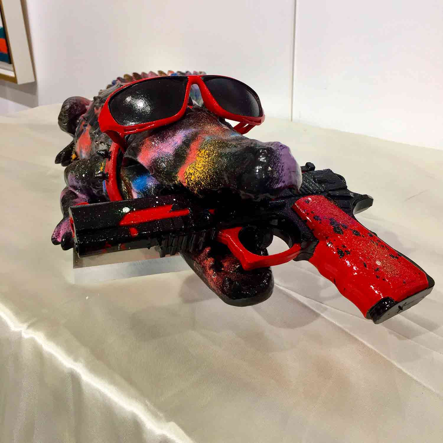 Patrick Cornée, My crocodile is crazy, sculpture - Artalistic online contemporary art buying and selling gallery