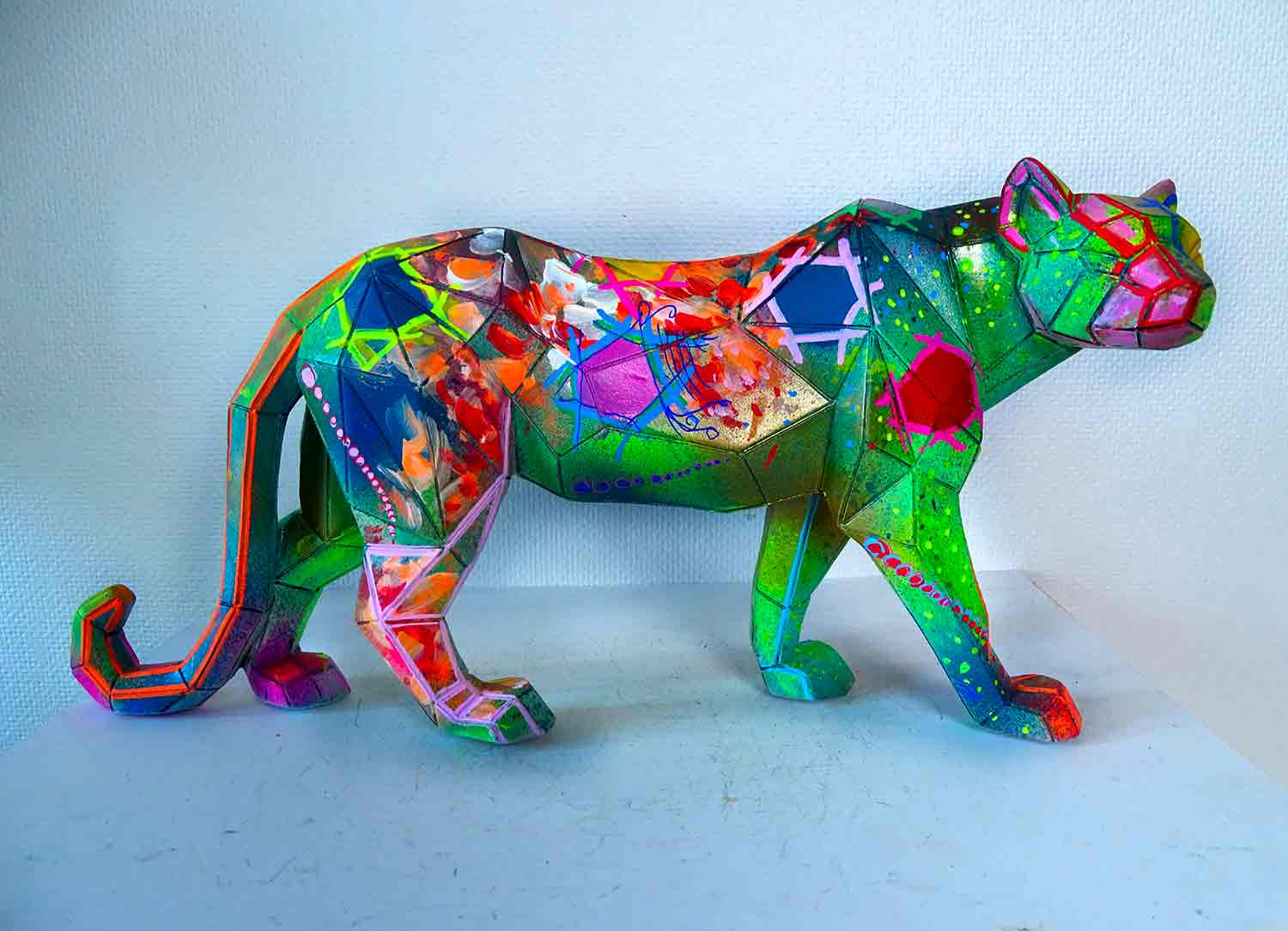 Priscilla Vettese, Fun fun panther, sculpture - Artalistic online contemporary art buying and selling gallery