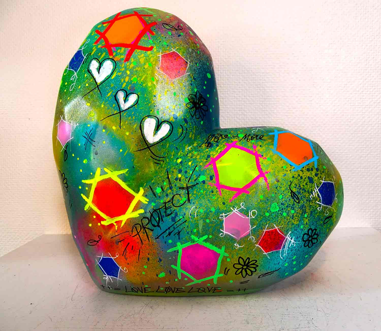 Priscilla Vettese, Love more love, sculpture - Artalistic online contemporary art buying and selling gallery
