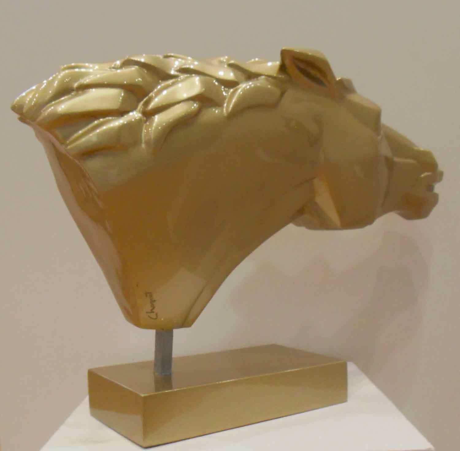Christian Choquet, tête de cheval, sculpture - Artalistic online contemporary art buying and selling gallery