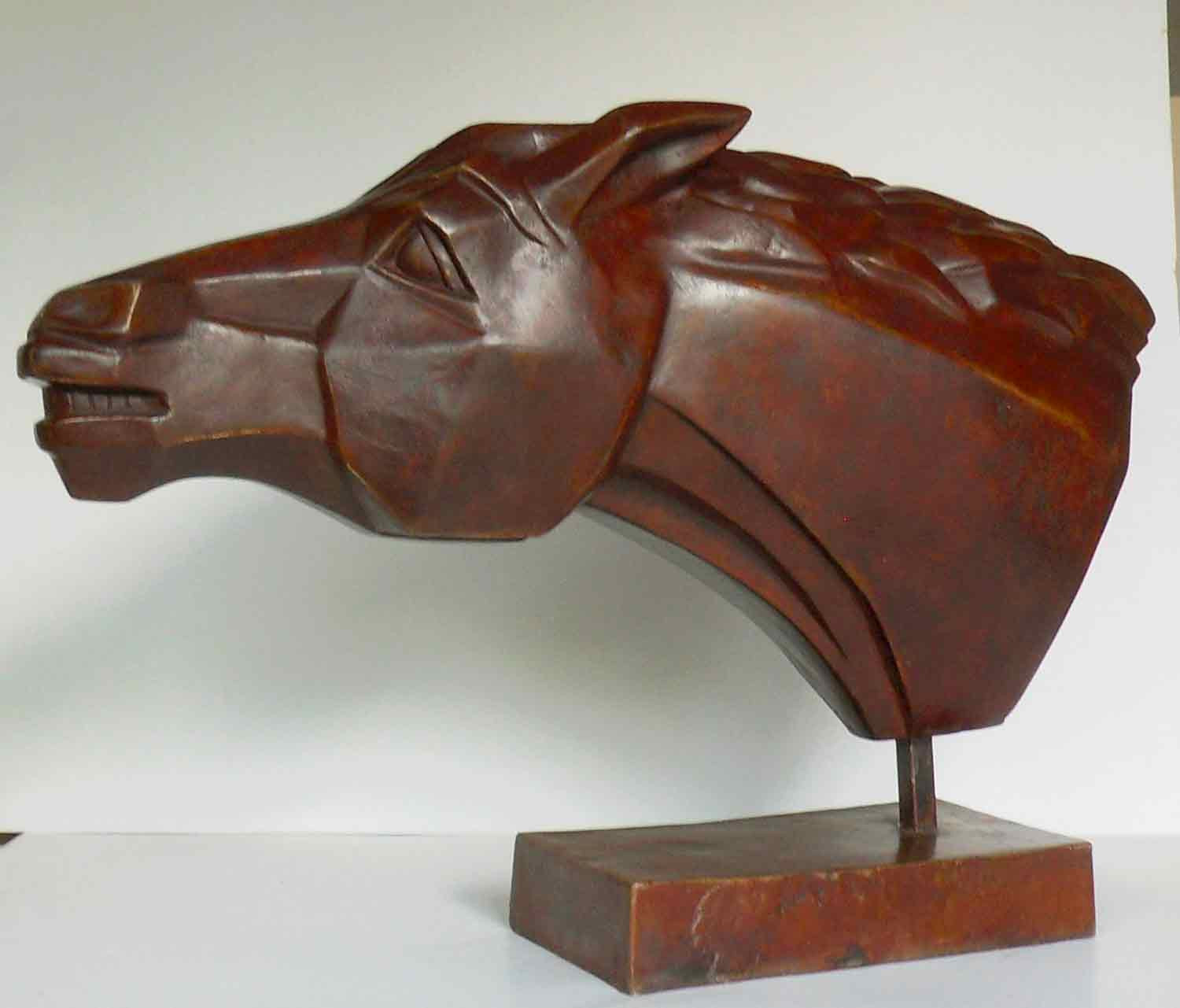 Christian Choquet, tête de cheval, sculpture - Artalistic online contemporary art buying and selling gallery