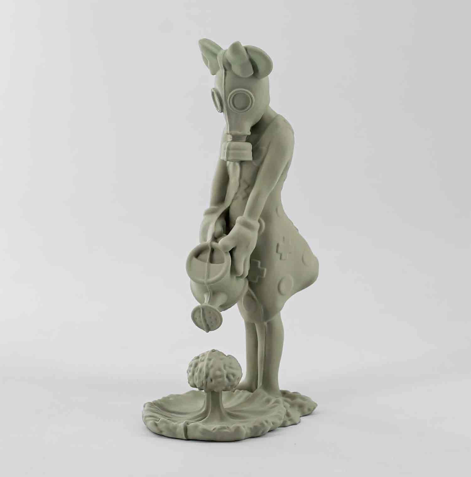 Aspencrow, Toy Soldier girl olive, sculpture - Artalistic online contemporary art buying and selling gallery