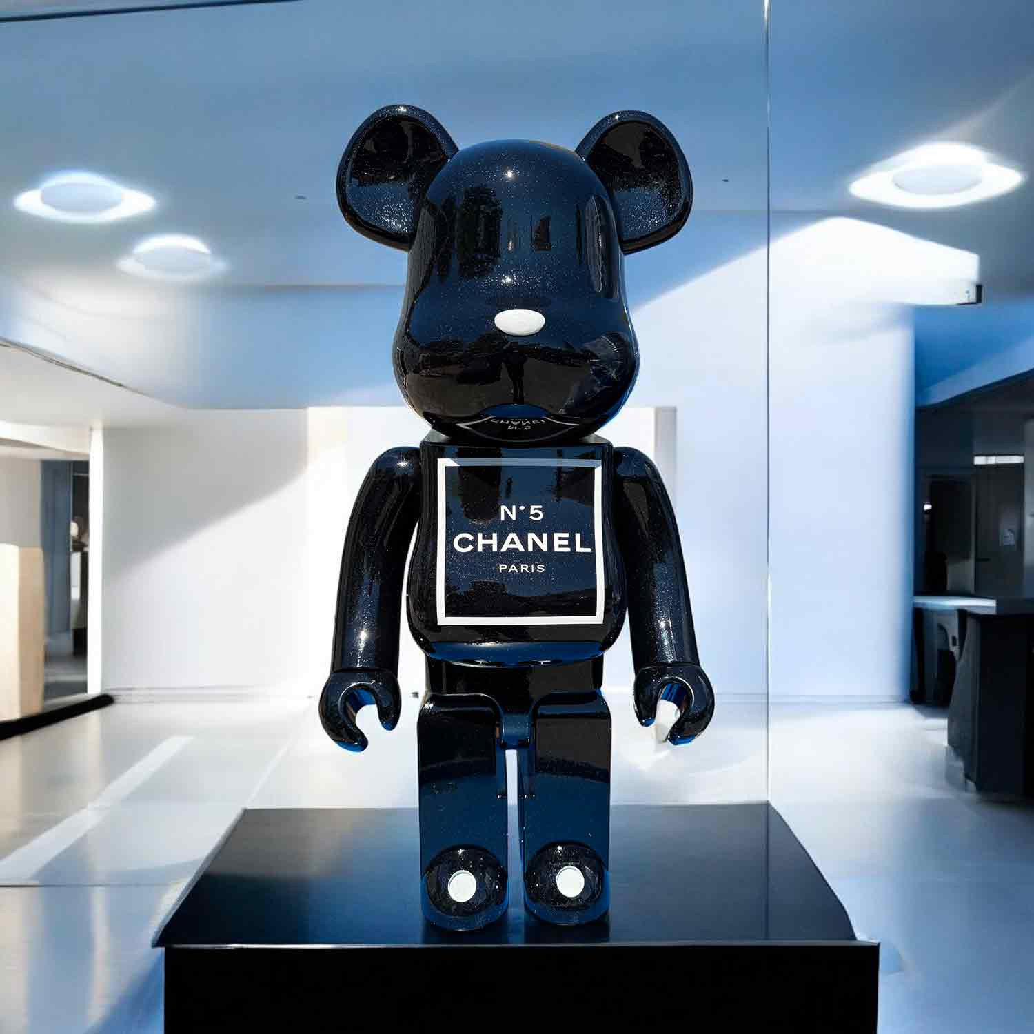 Guillaume Anthony, Bearbricks tribute to Chanel, sculpture - Artalistic online contemporary art buying and selling gallery