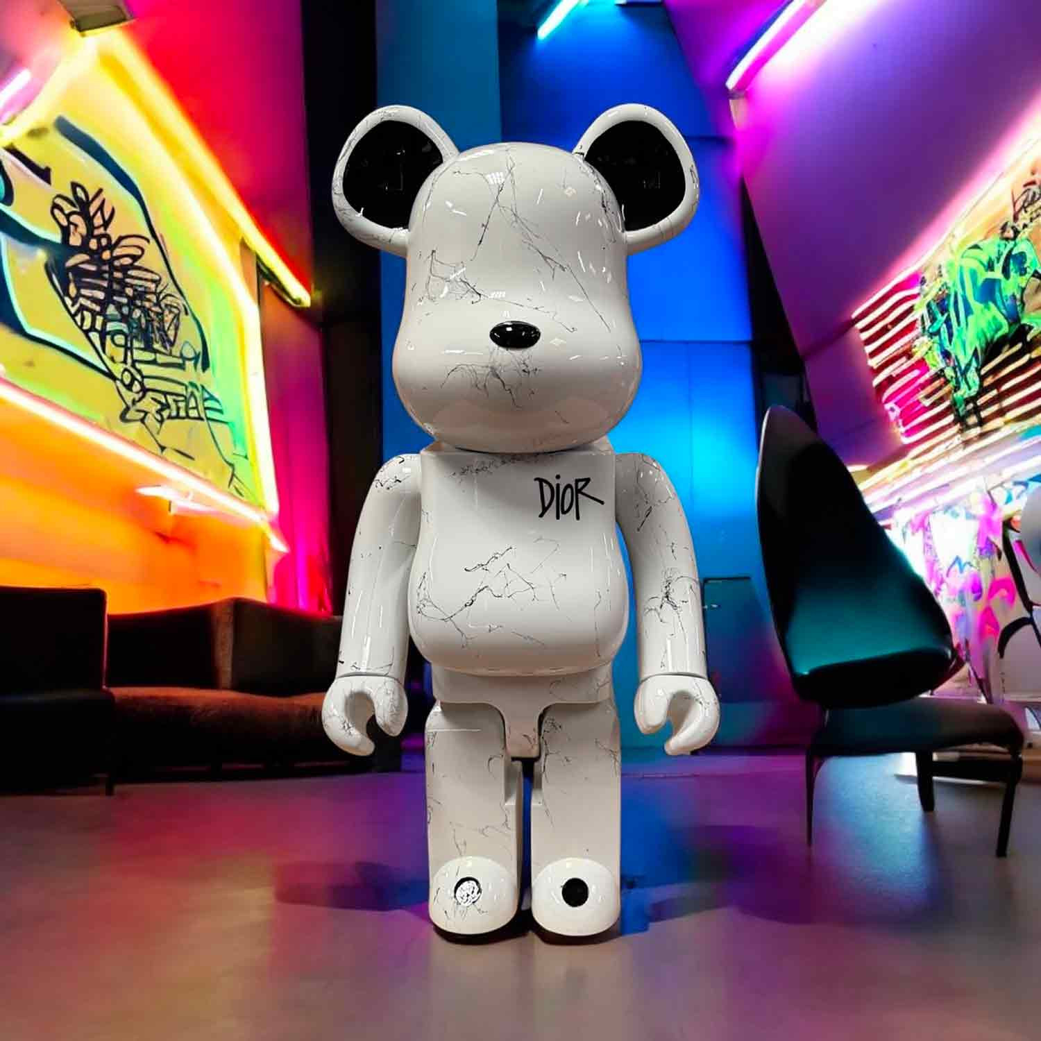 Guillaume Anthony, Bearbricks tribute to Dior, sculpture - Artalistic online contemporary art buying and selling gallery