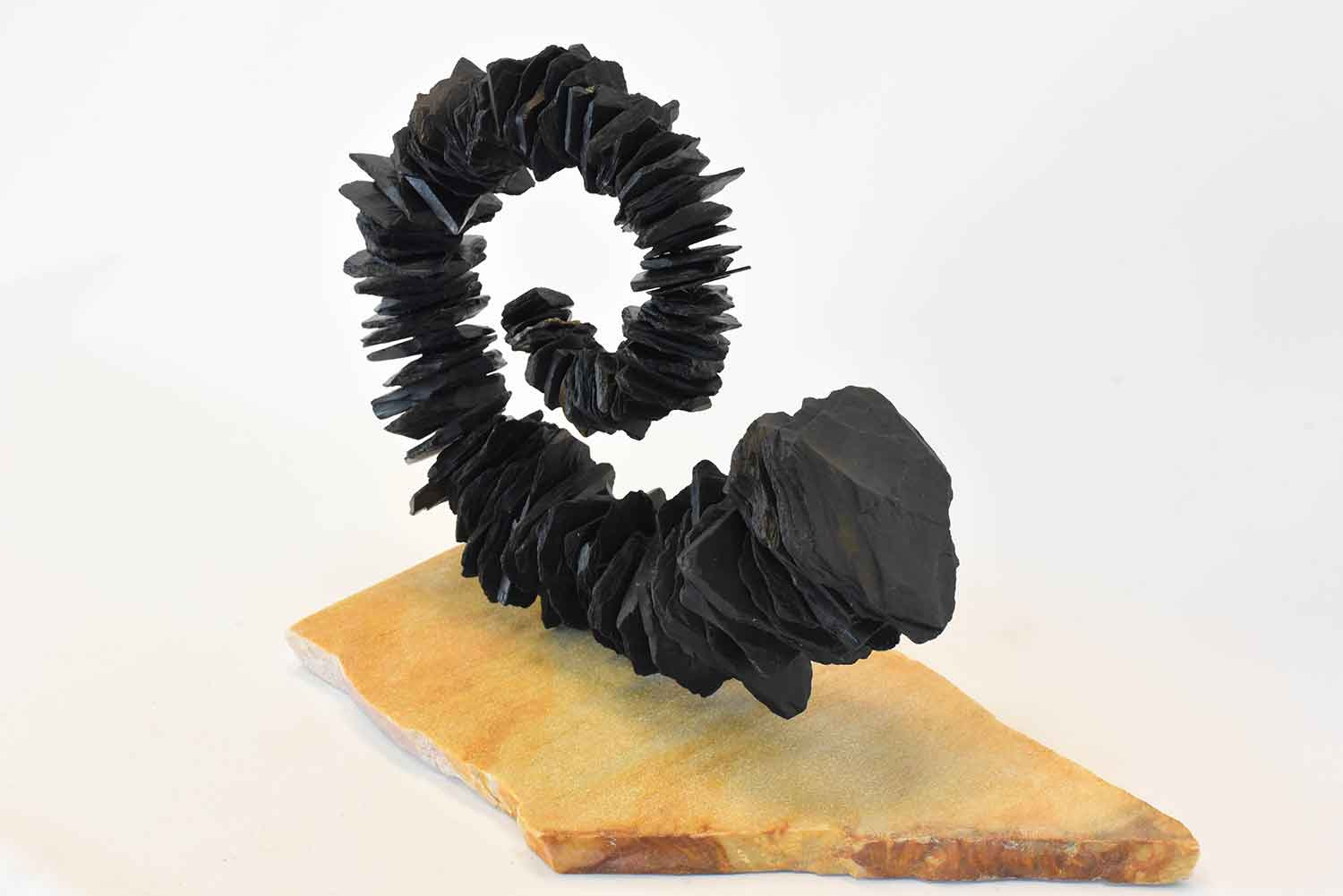 Marc Mugnier, spirale ardoisée, sculpture - Artalistic online contemporary art buying and selling gallery