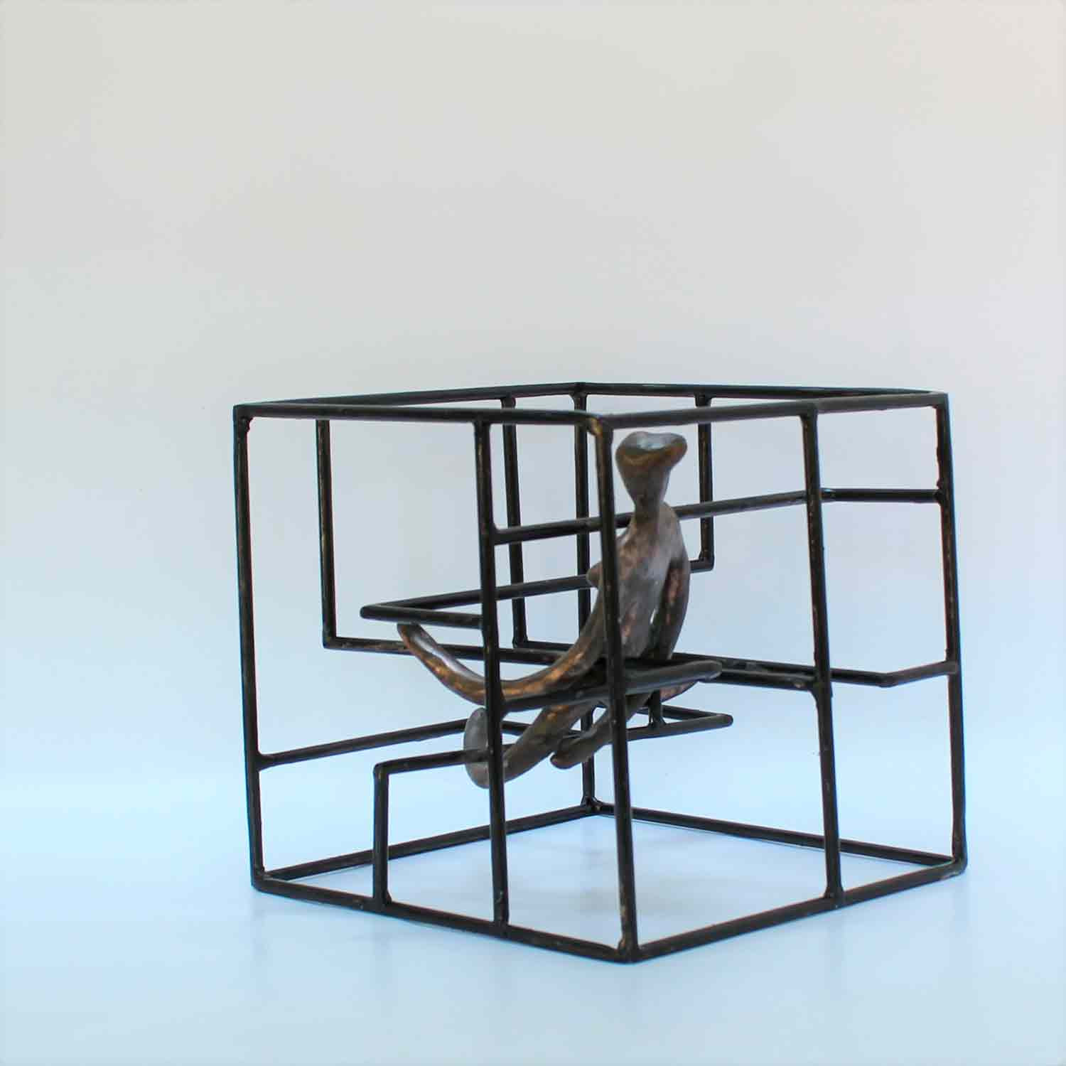 Didier Fournier, Cage, sculpture - Artalistic online contemporary art buying and selling gallery